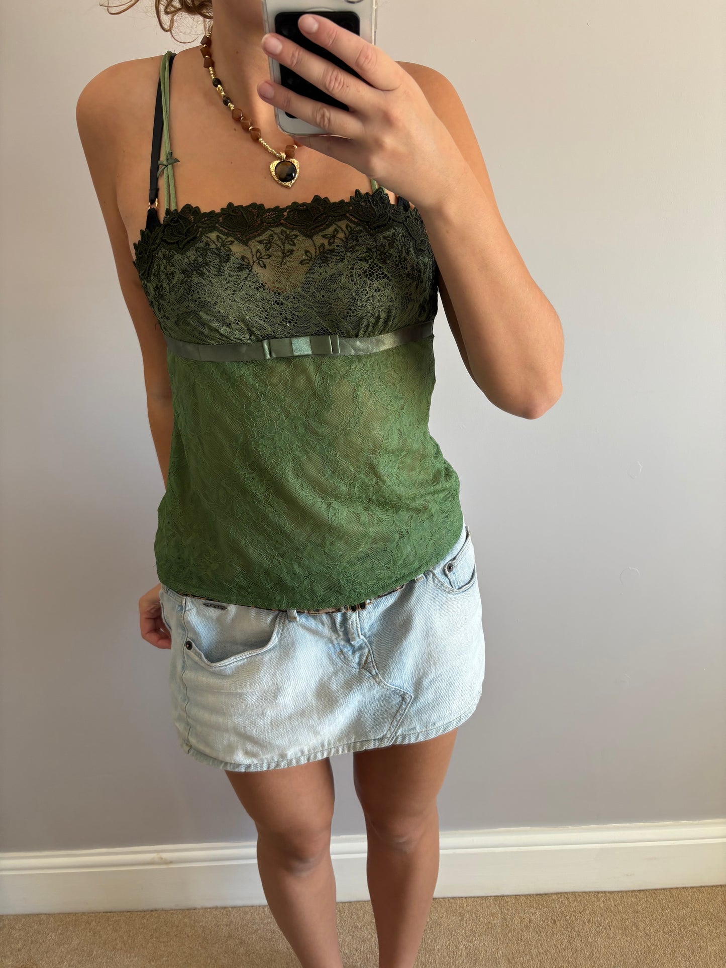 khaki cami