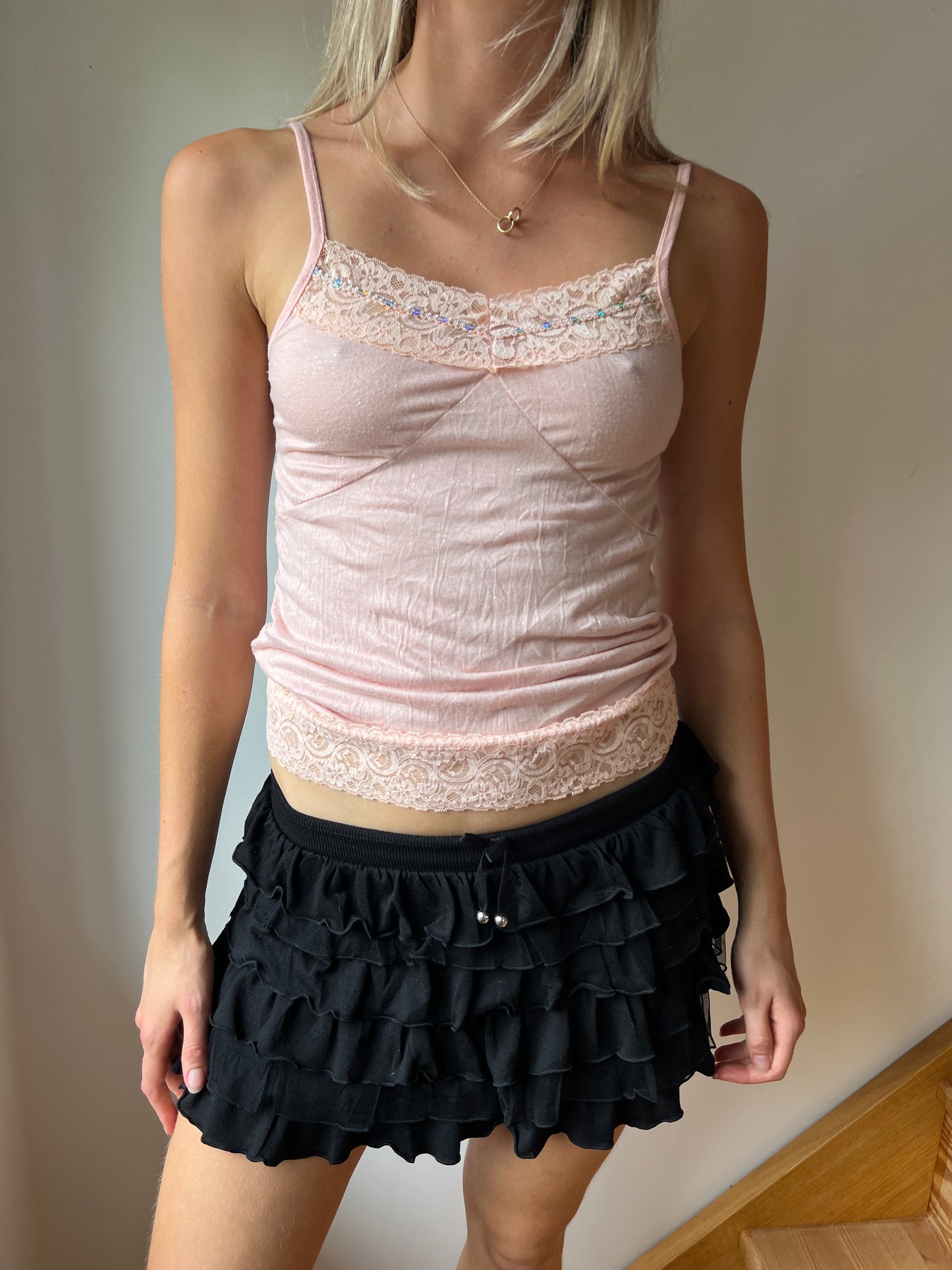 Pink Sequin Cami