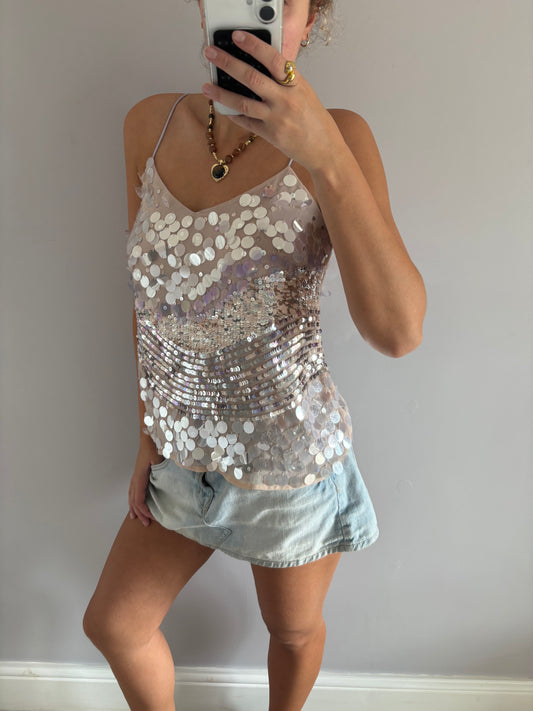 sequin cami