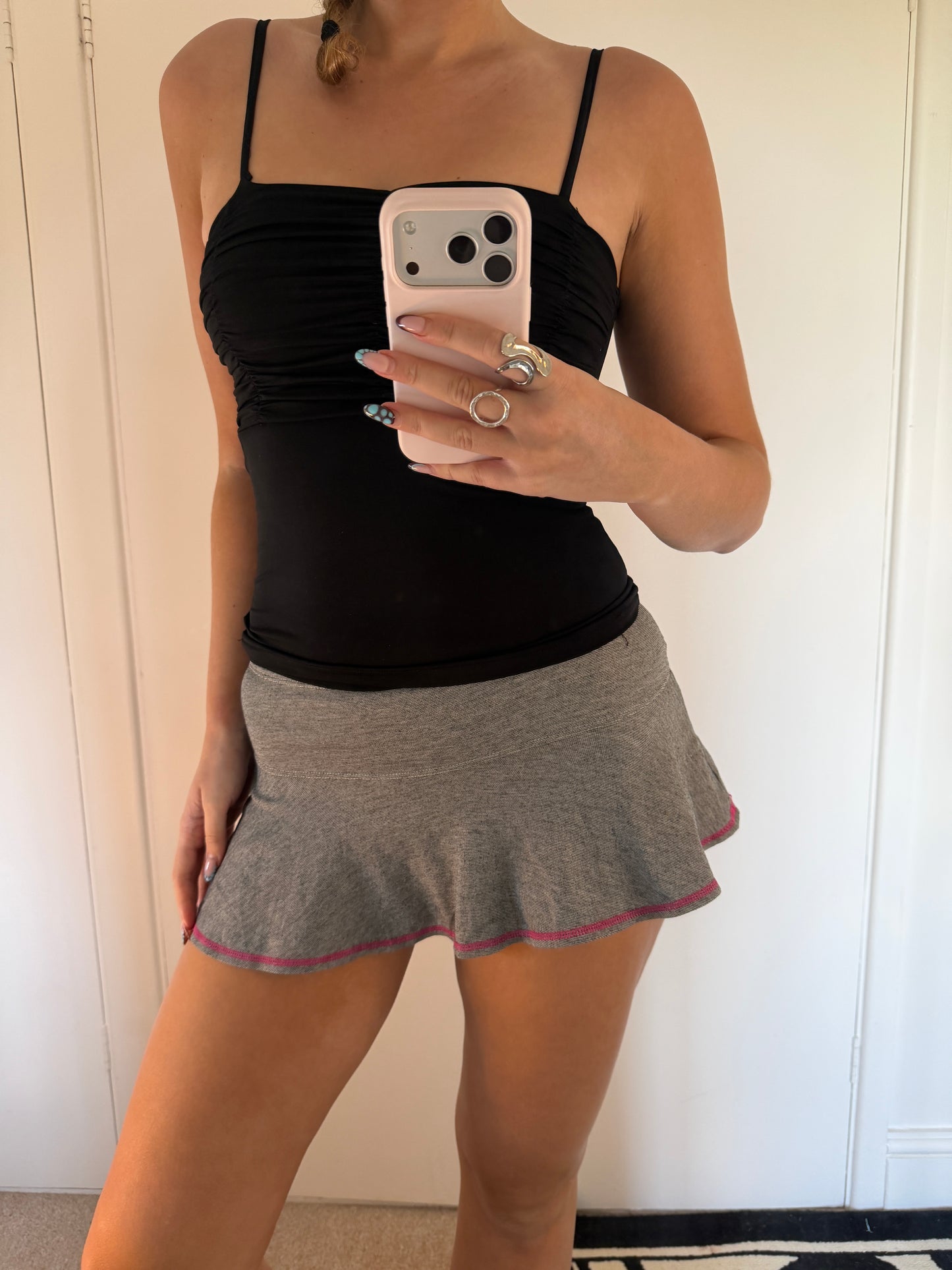 y2k mini skirt