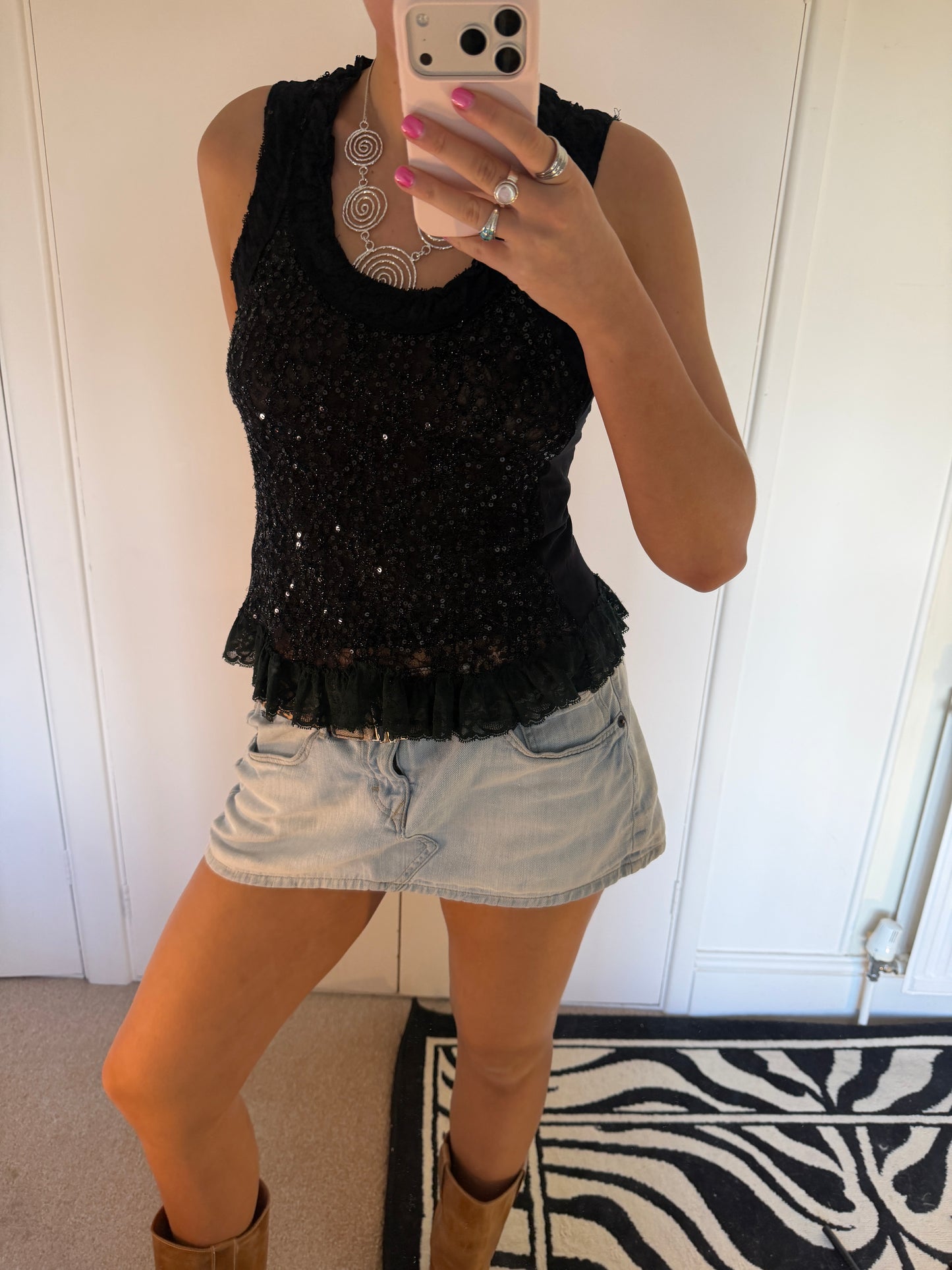 sequin cami