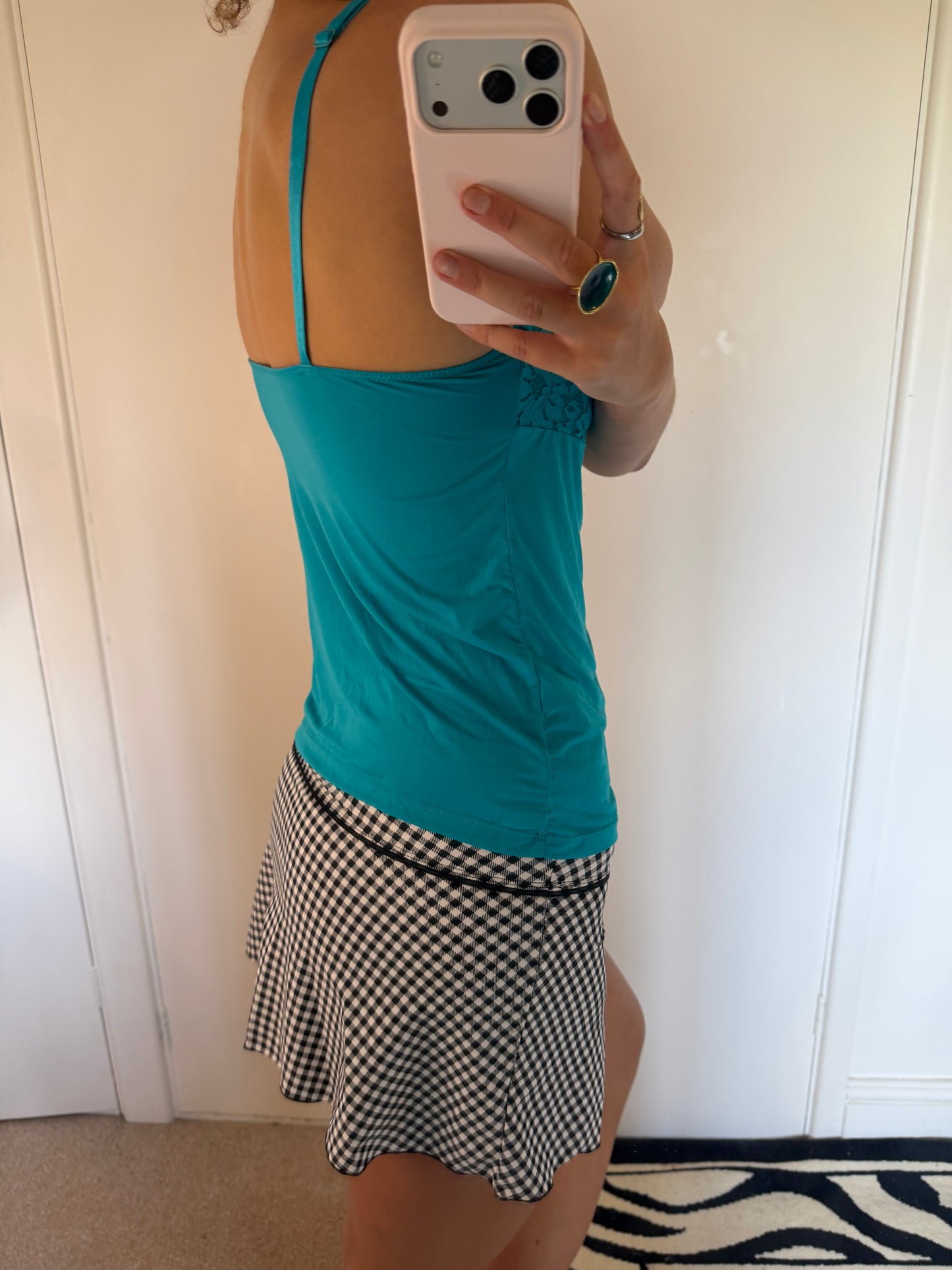 plaid mini skirt