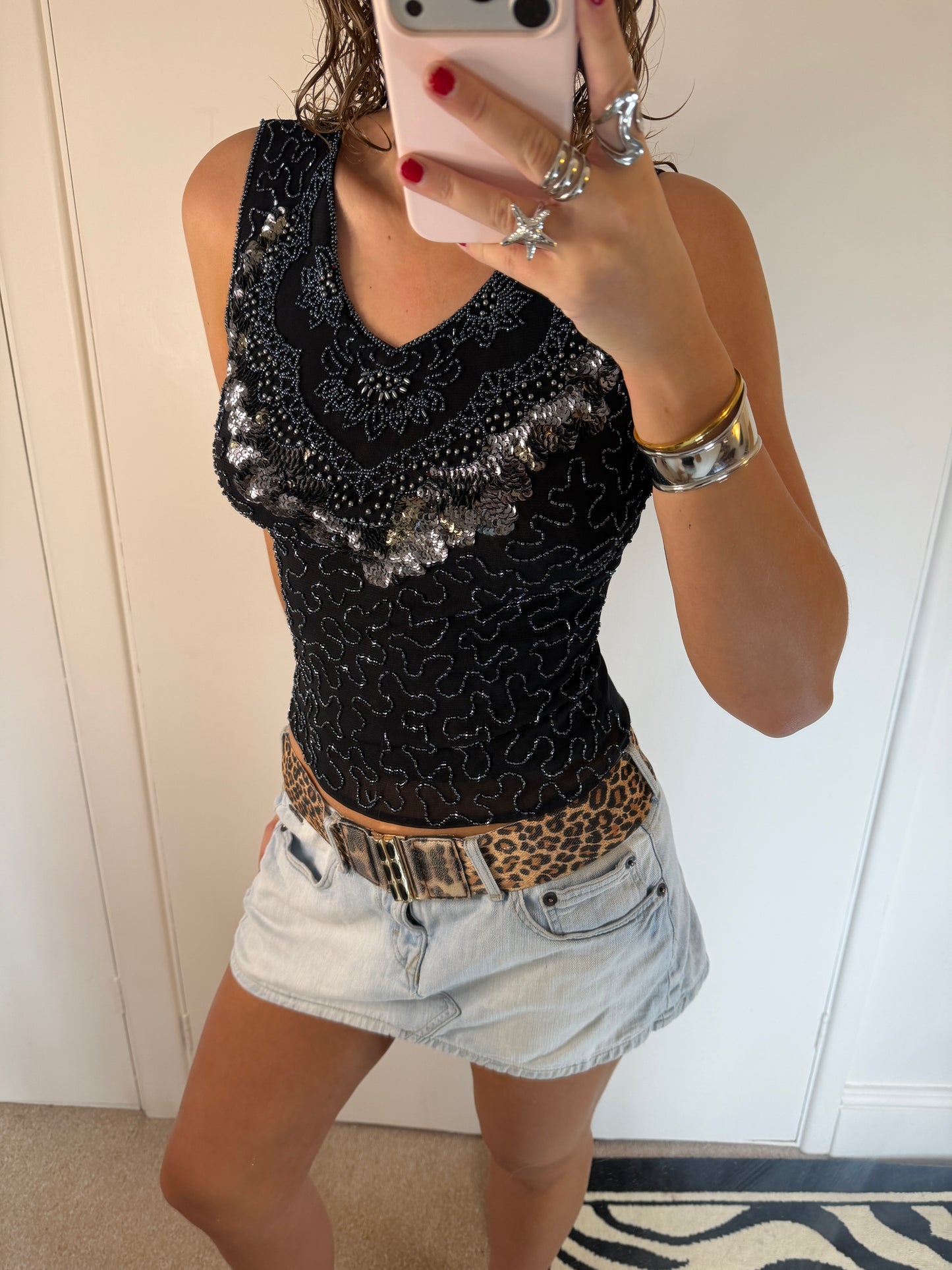 sequin top