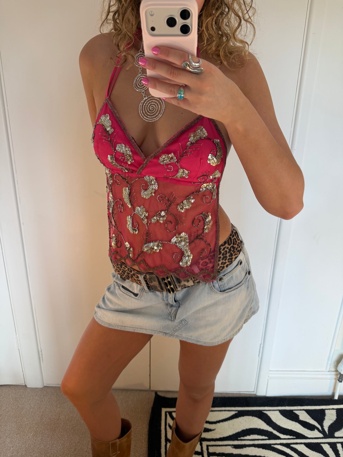 beaded cami