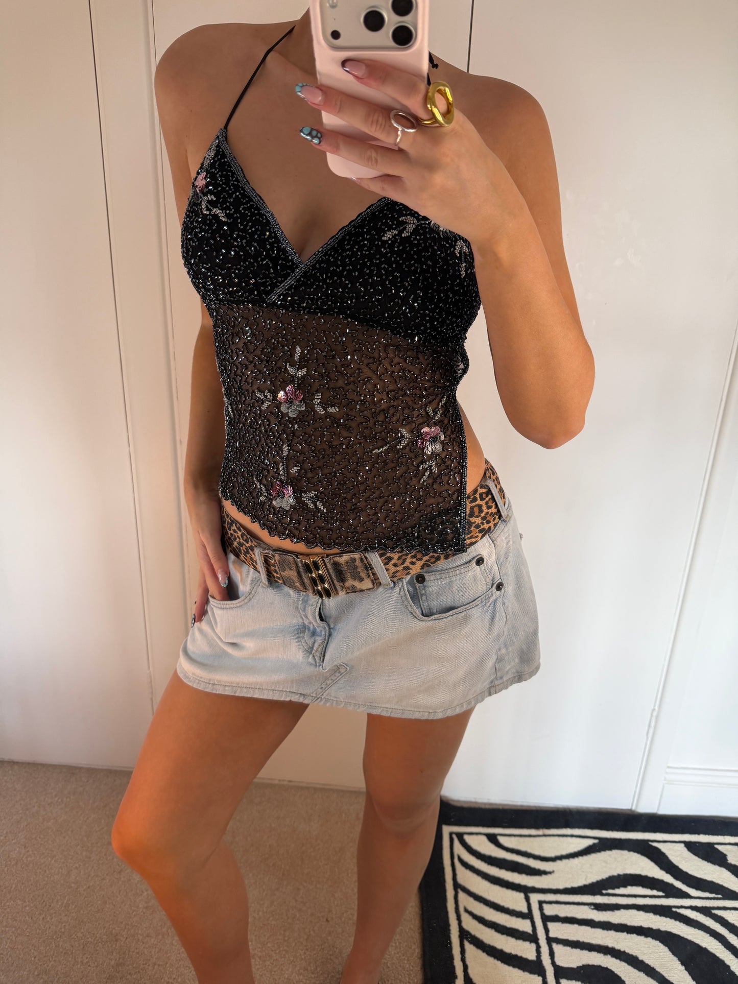 *rare* beaded cami