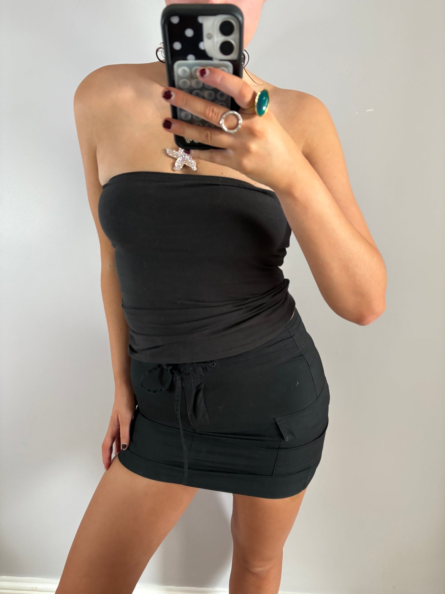 cargo mini skirt
