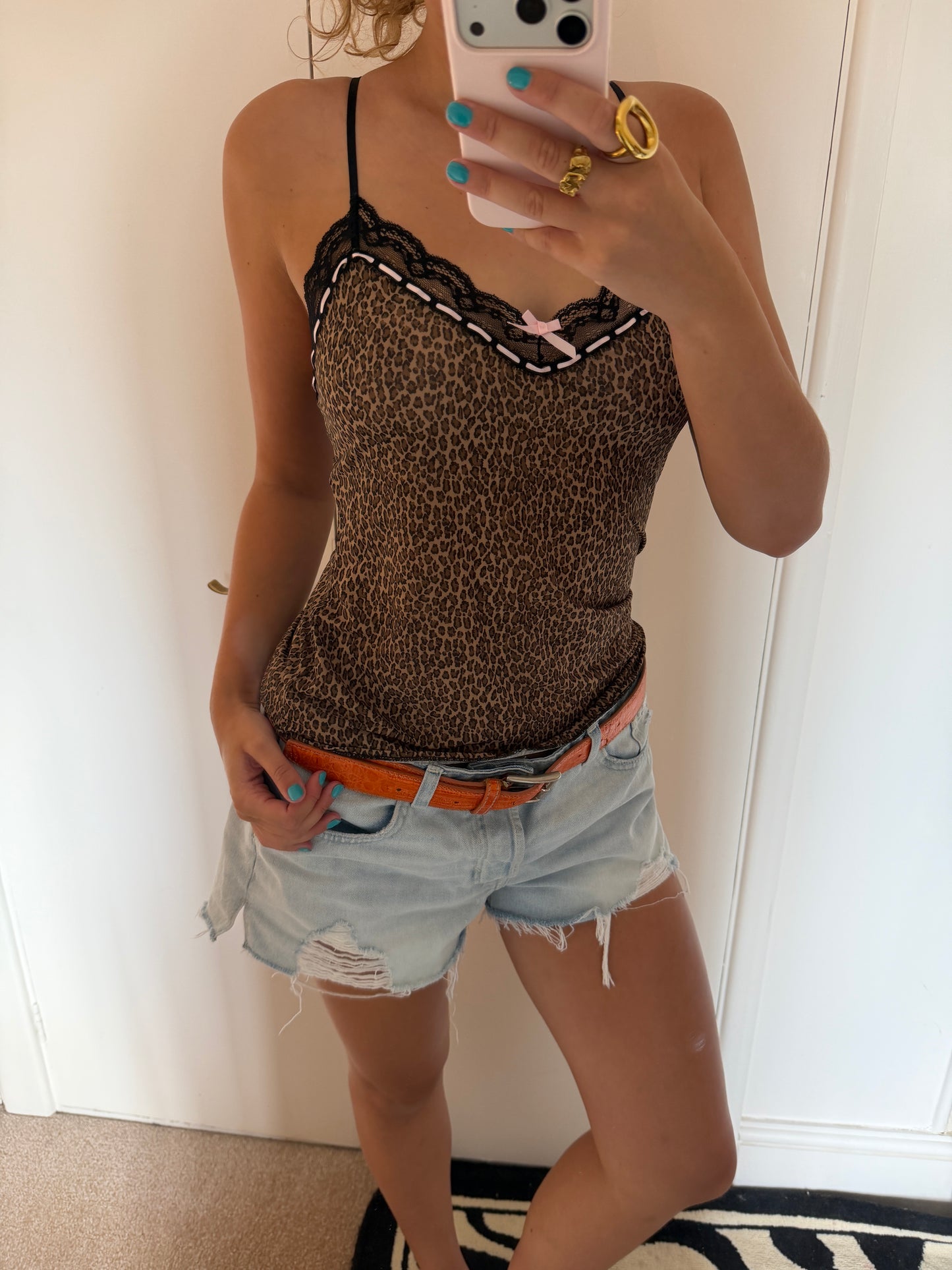 leopard cami