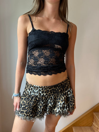 Leopard Mini Skirt