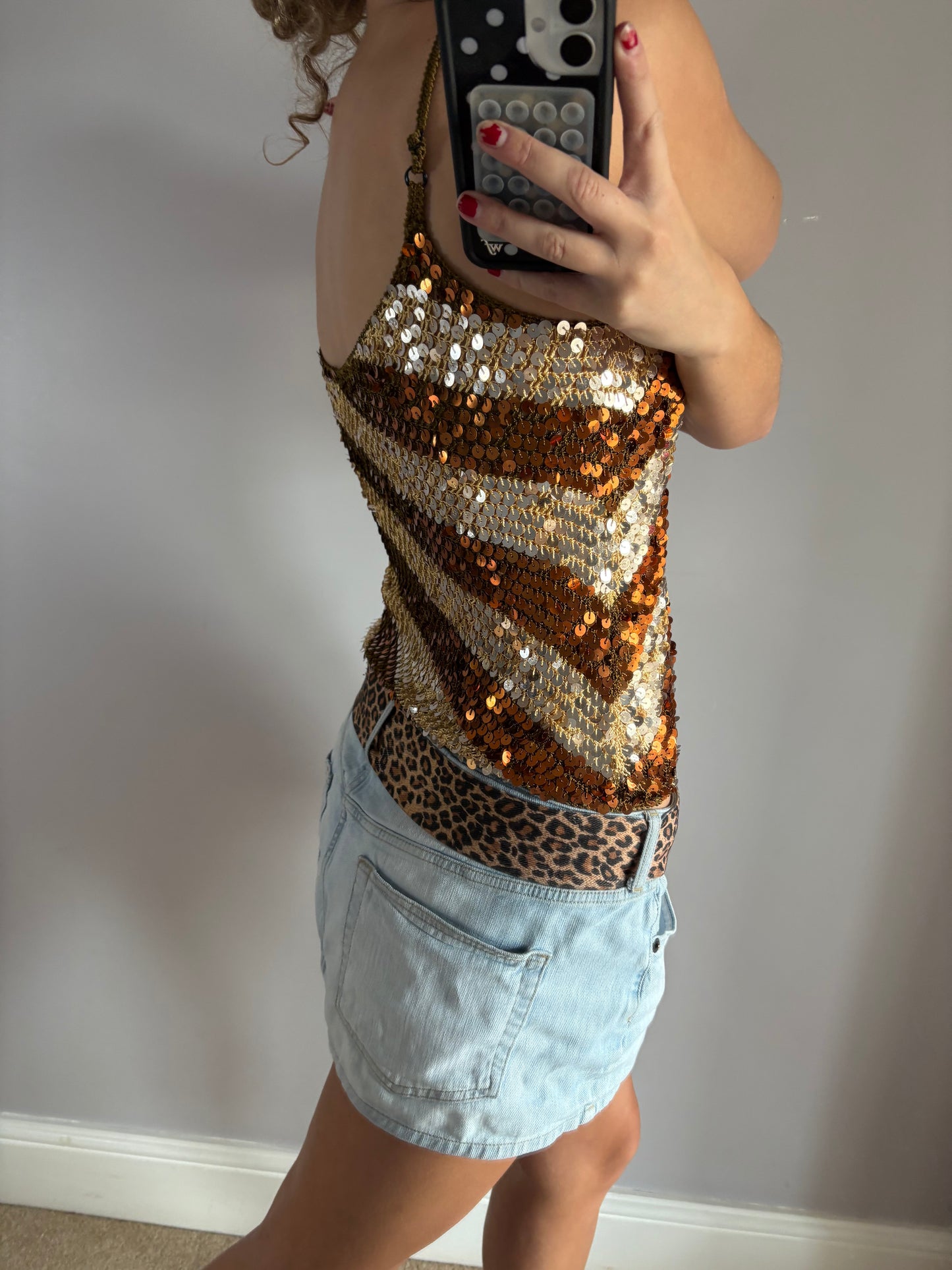 sequin cami