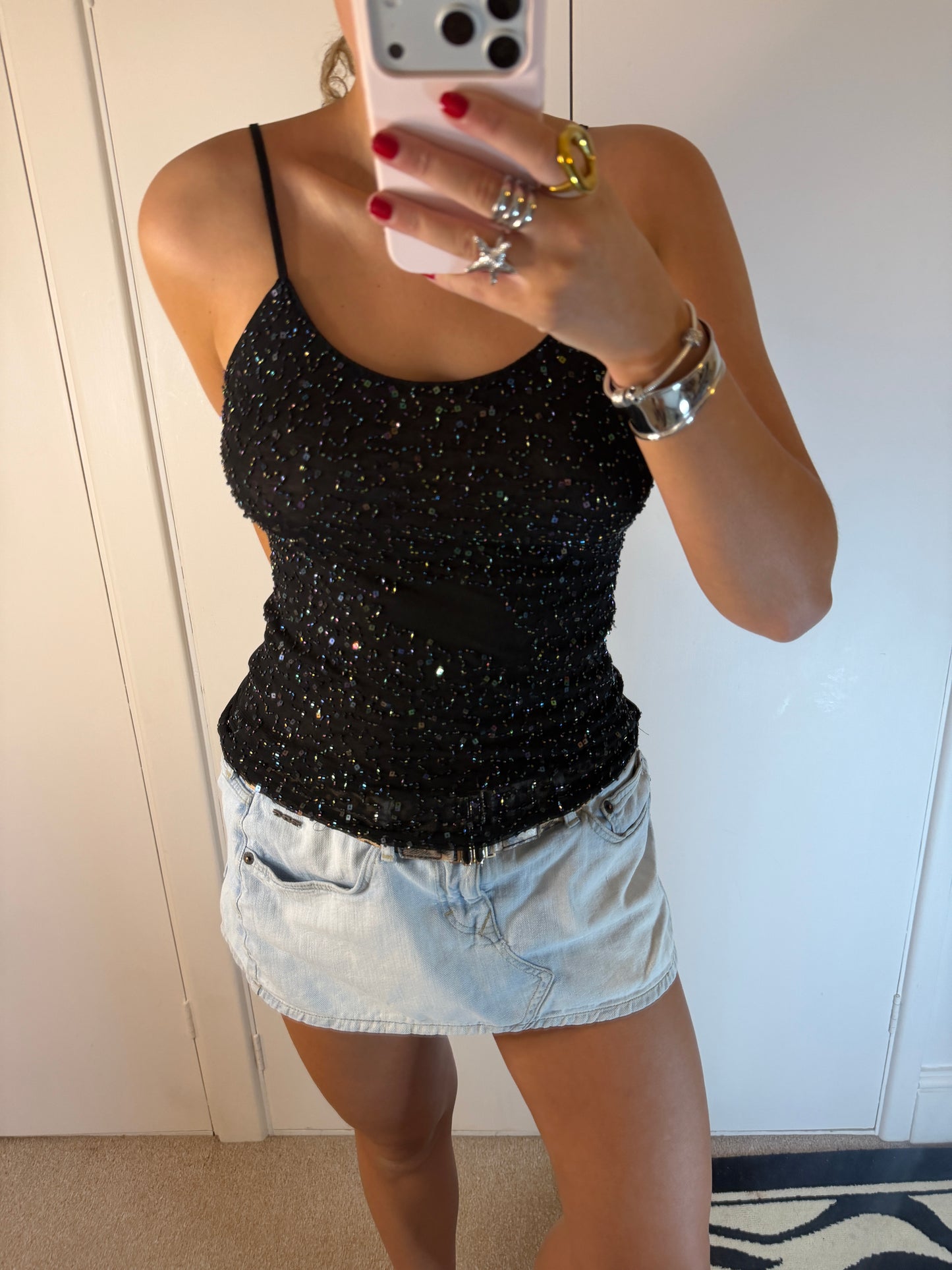 sequin cami