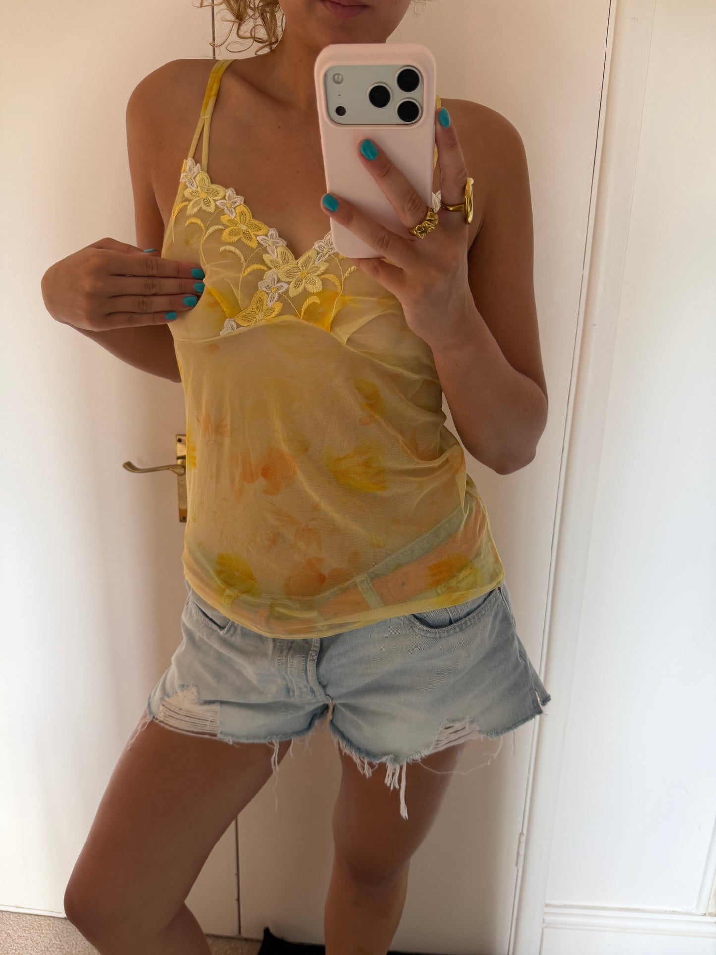 yellow cami