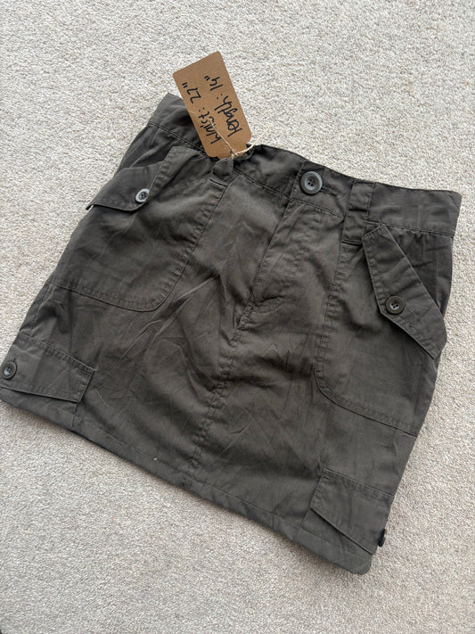 cargo mini skirt