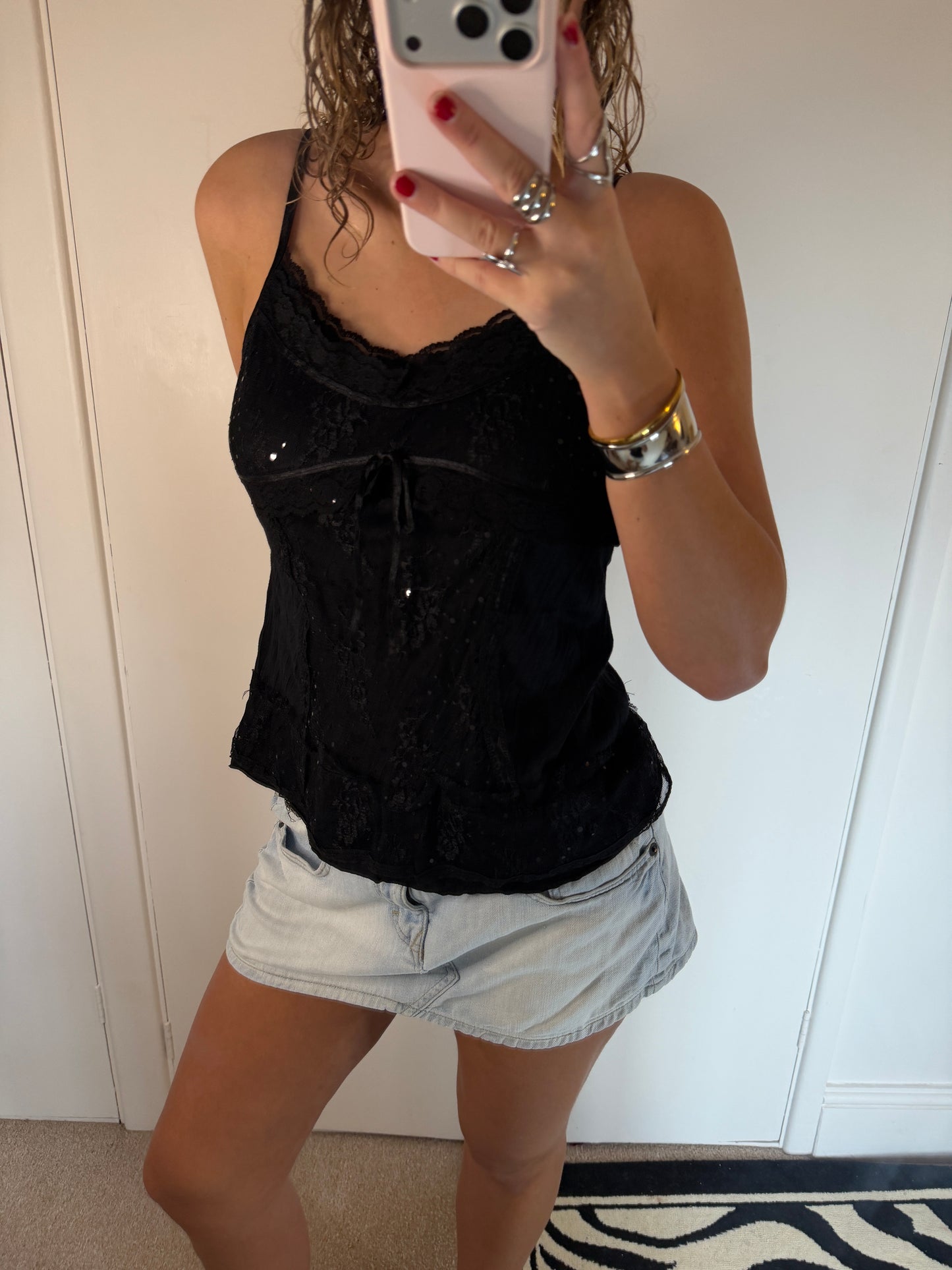 sequin cami