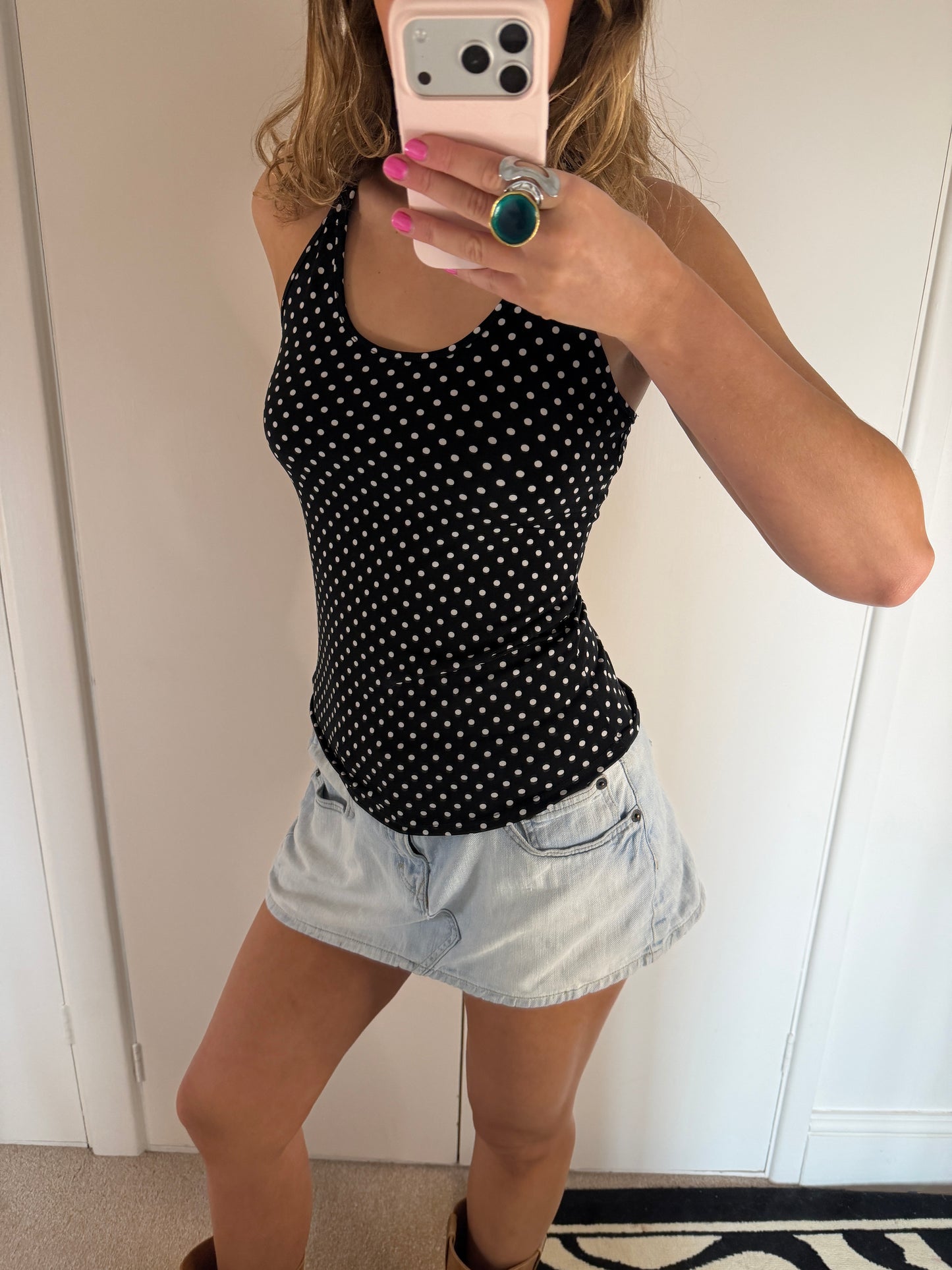 polka dot top