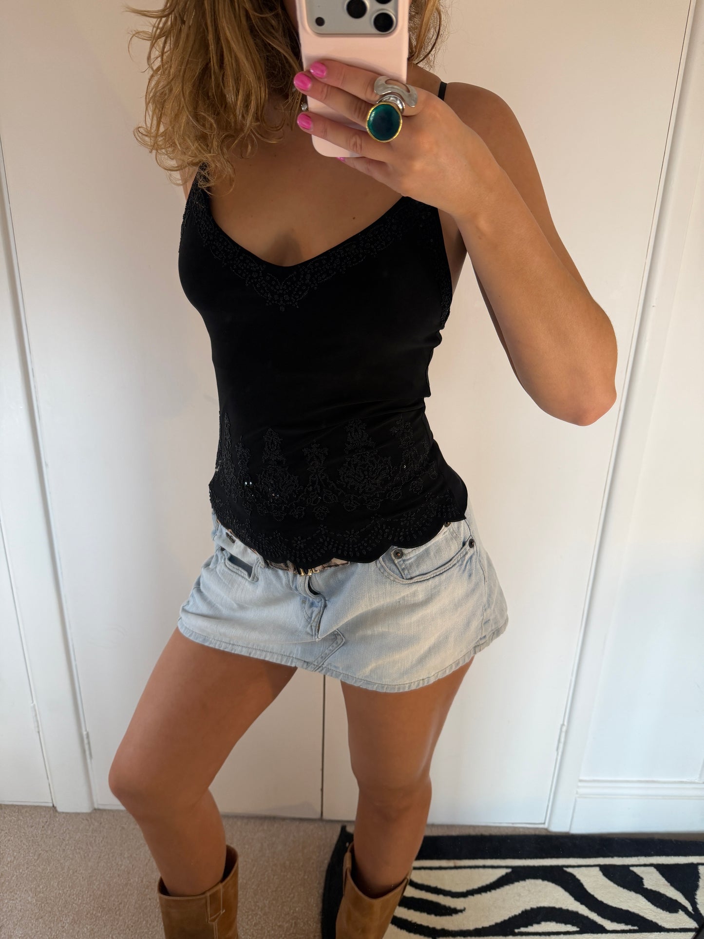 beaded cami