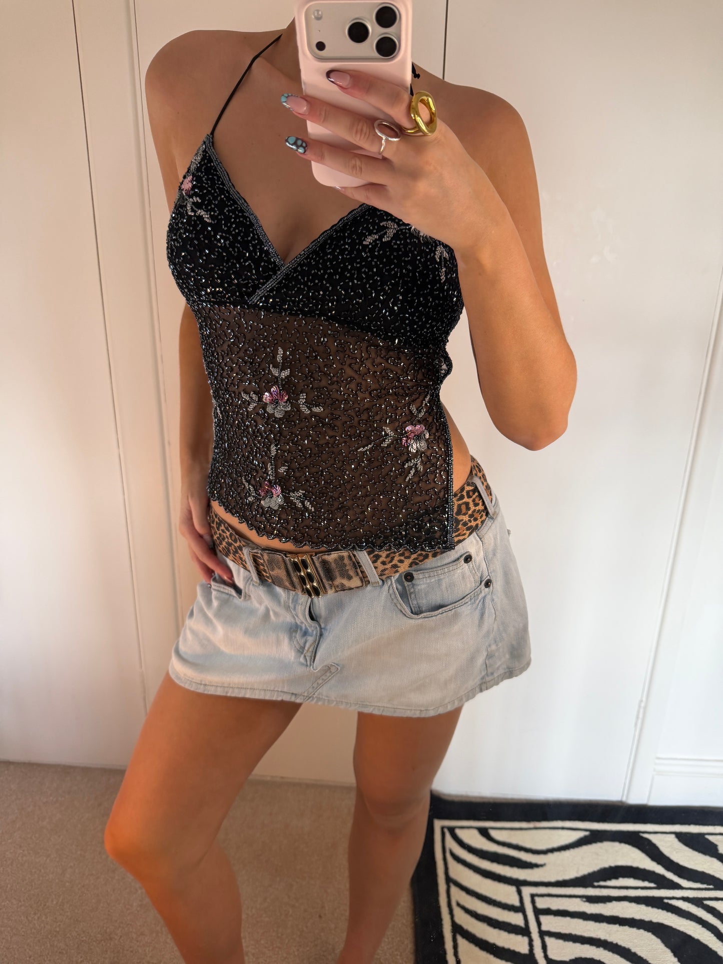 *rare* beaded cami