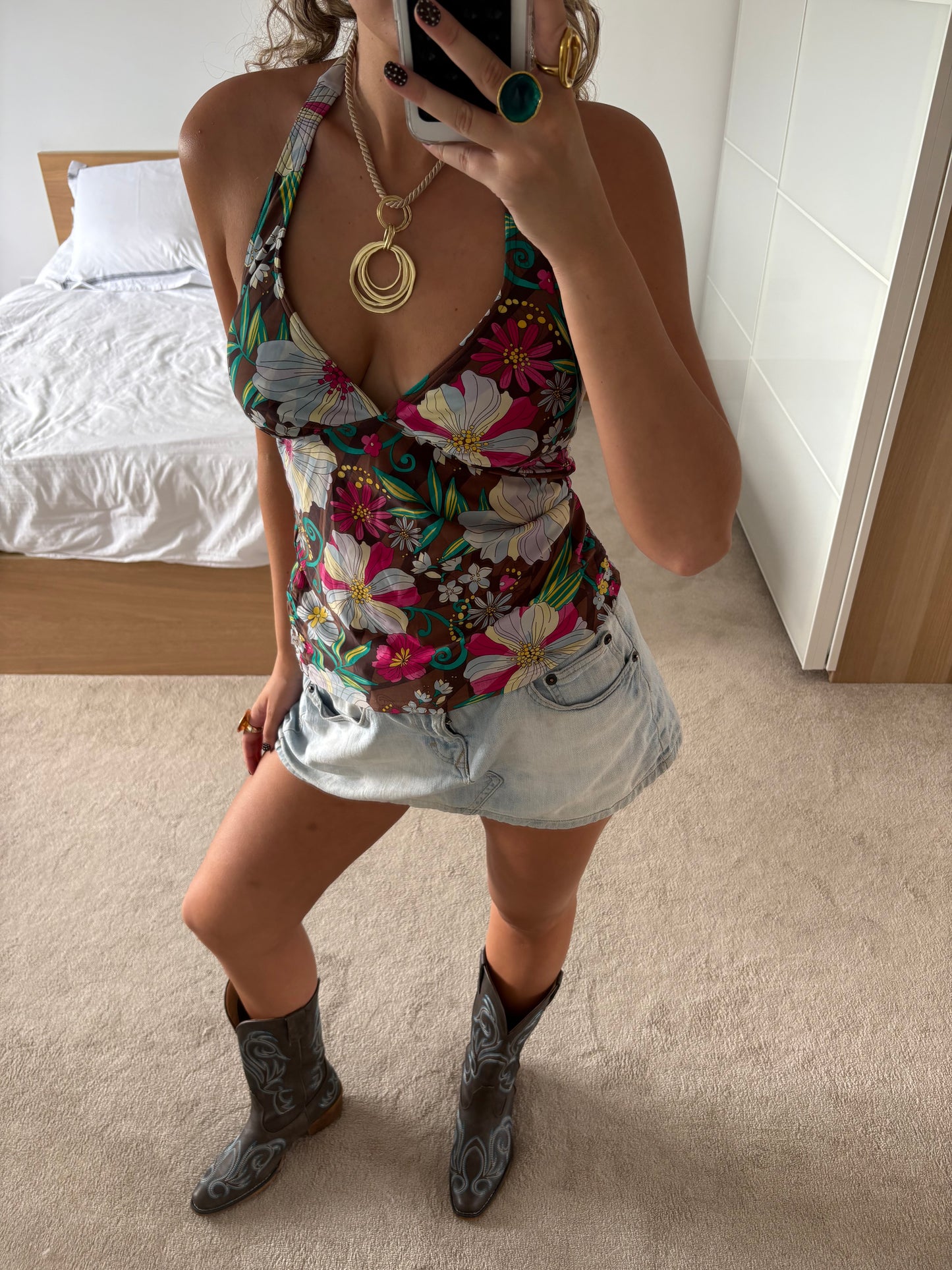 halterneck cami