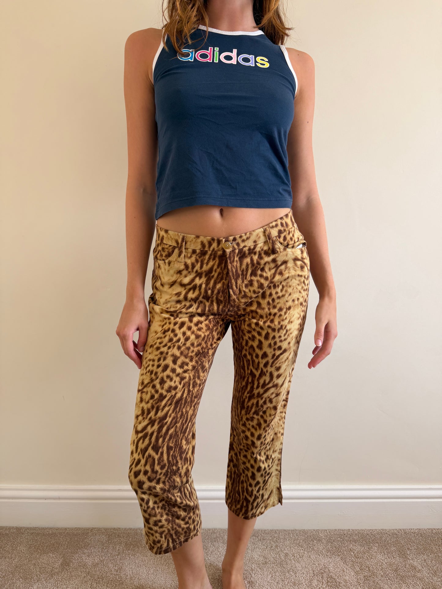 leopard capris