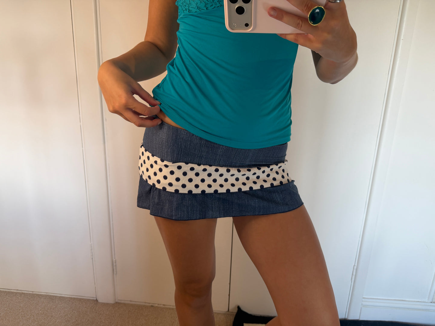 y2k mini skirt