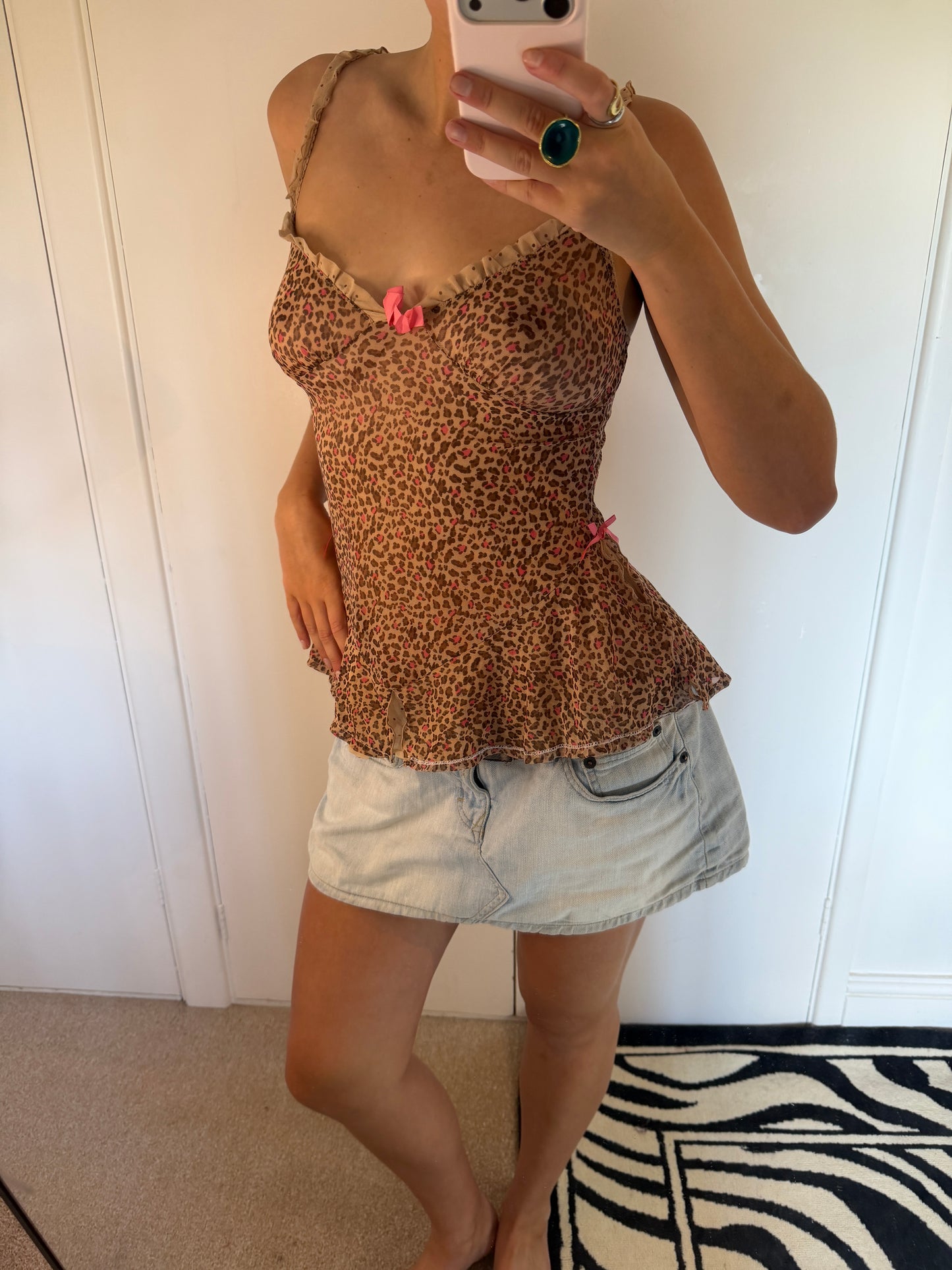 leopard cami