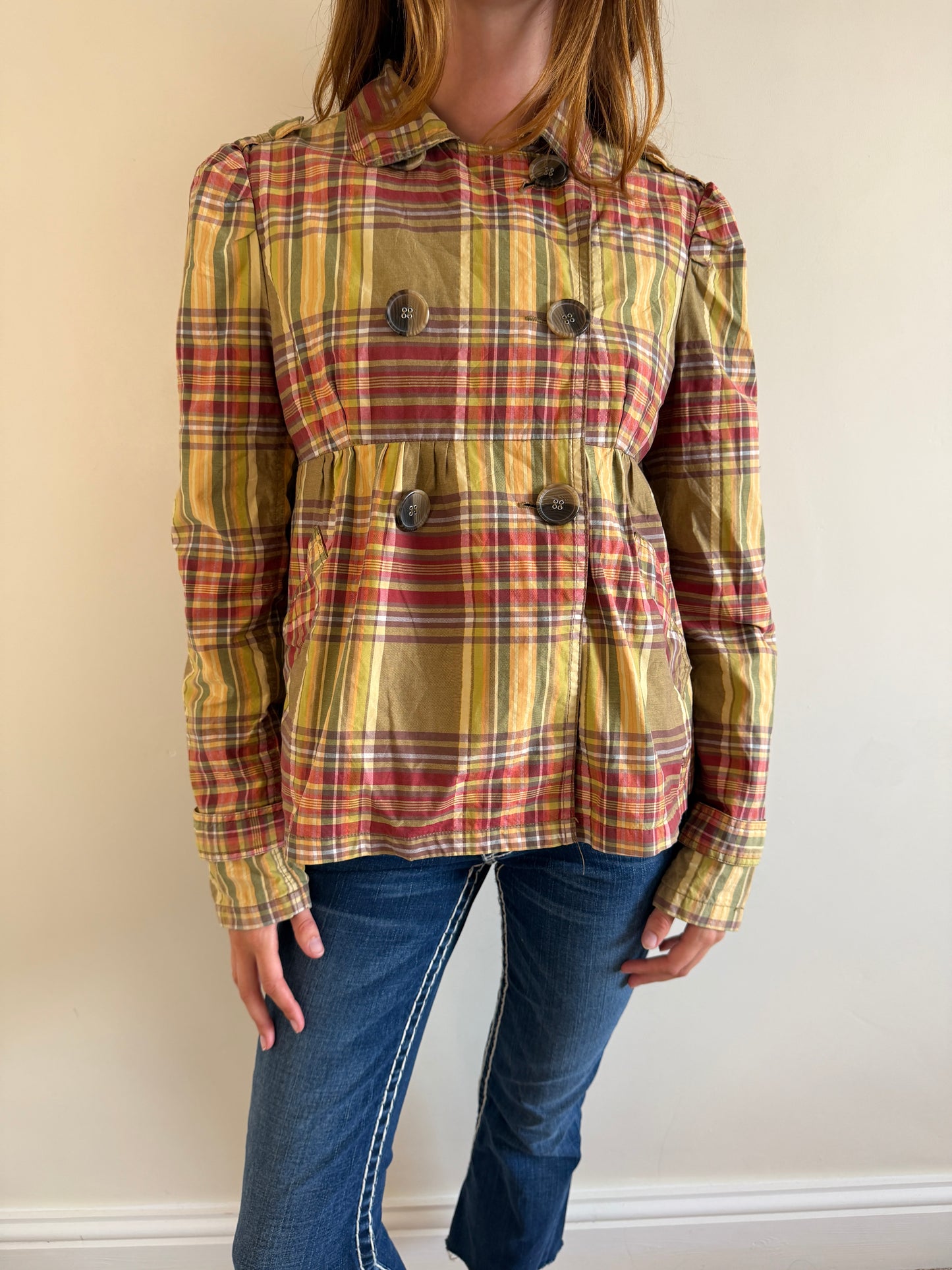 plaid roxy jacket