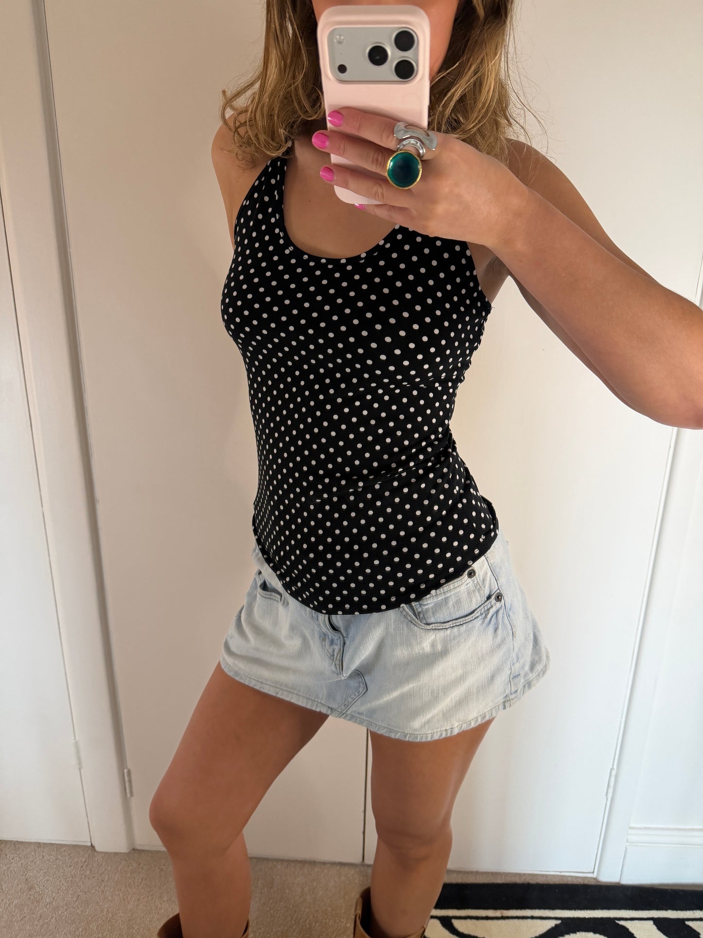 polka dot top