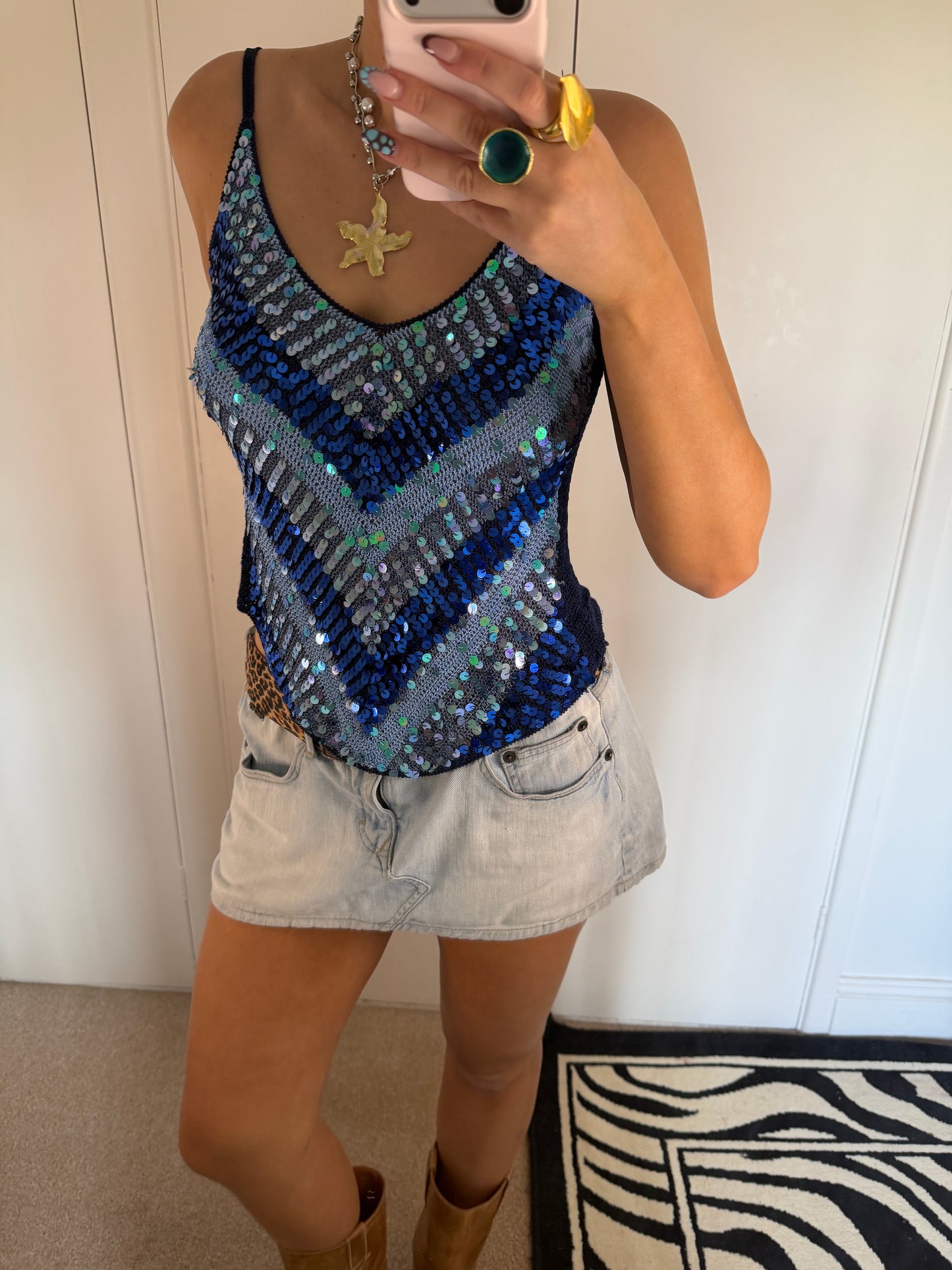 sequin cami