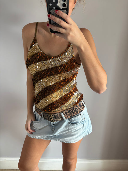 sequin cami