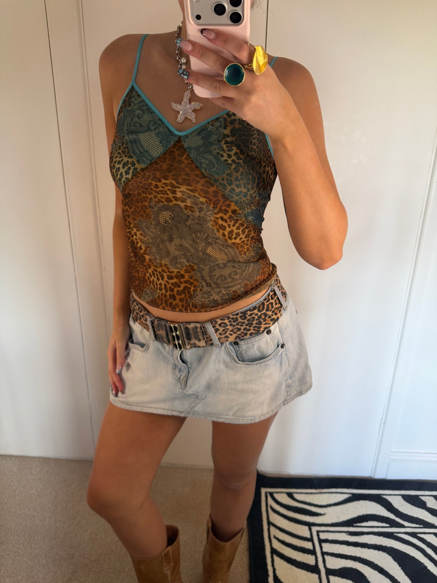 leopard cami