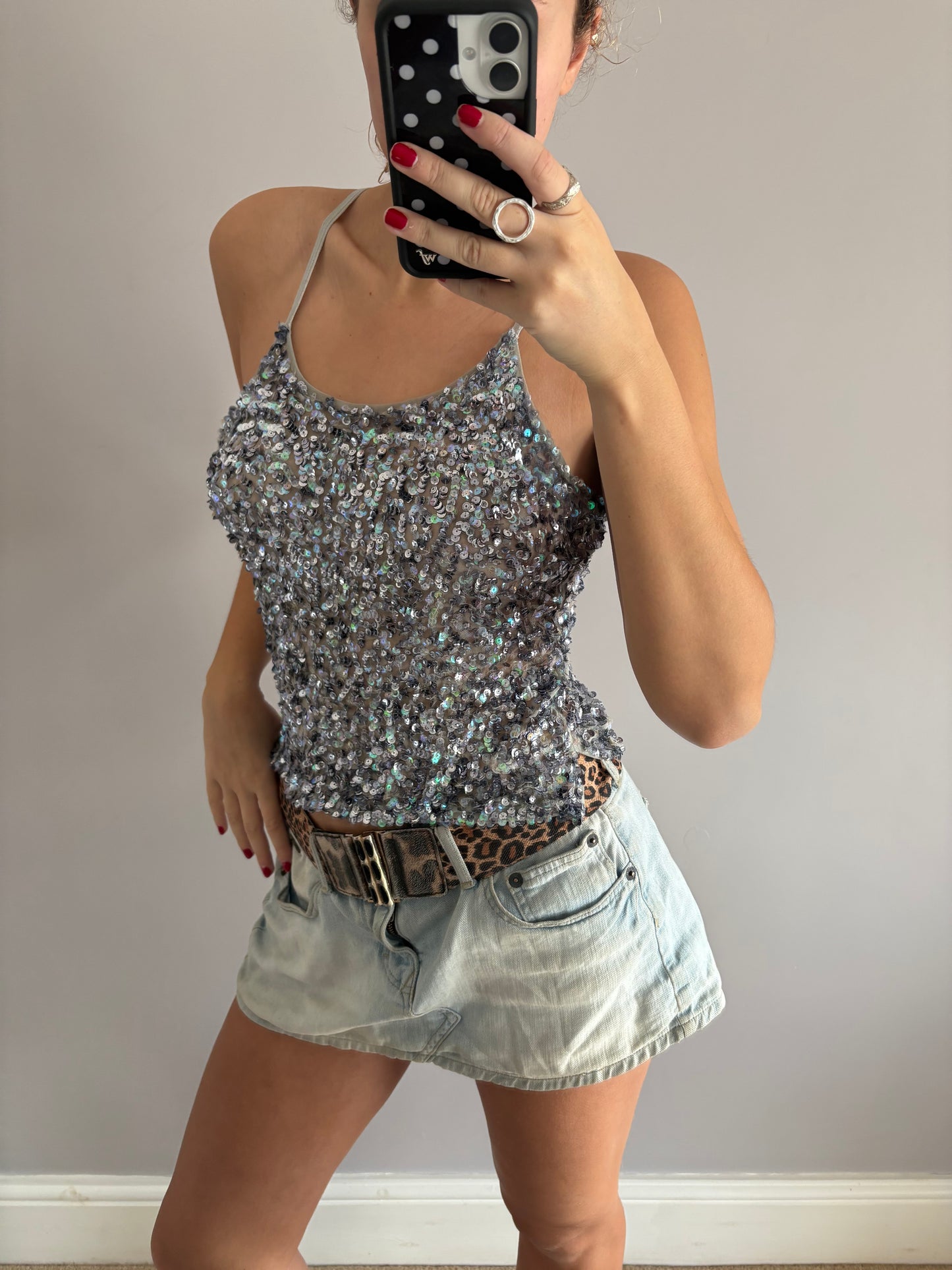 sequin cami
