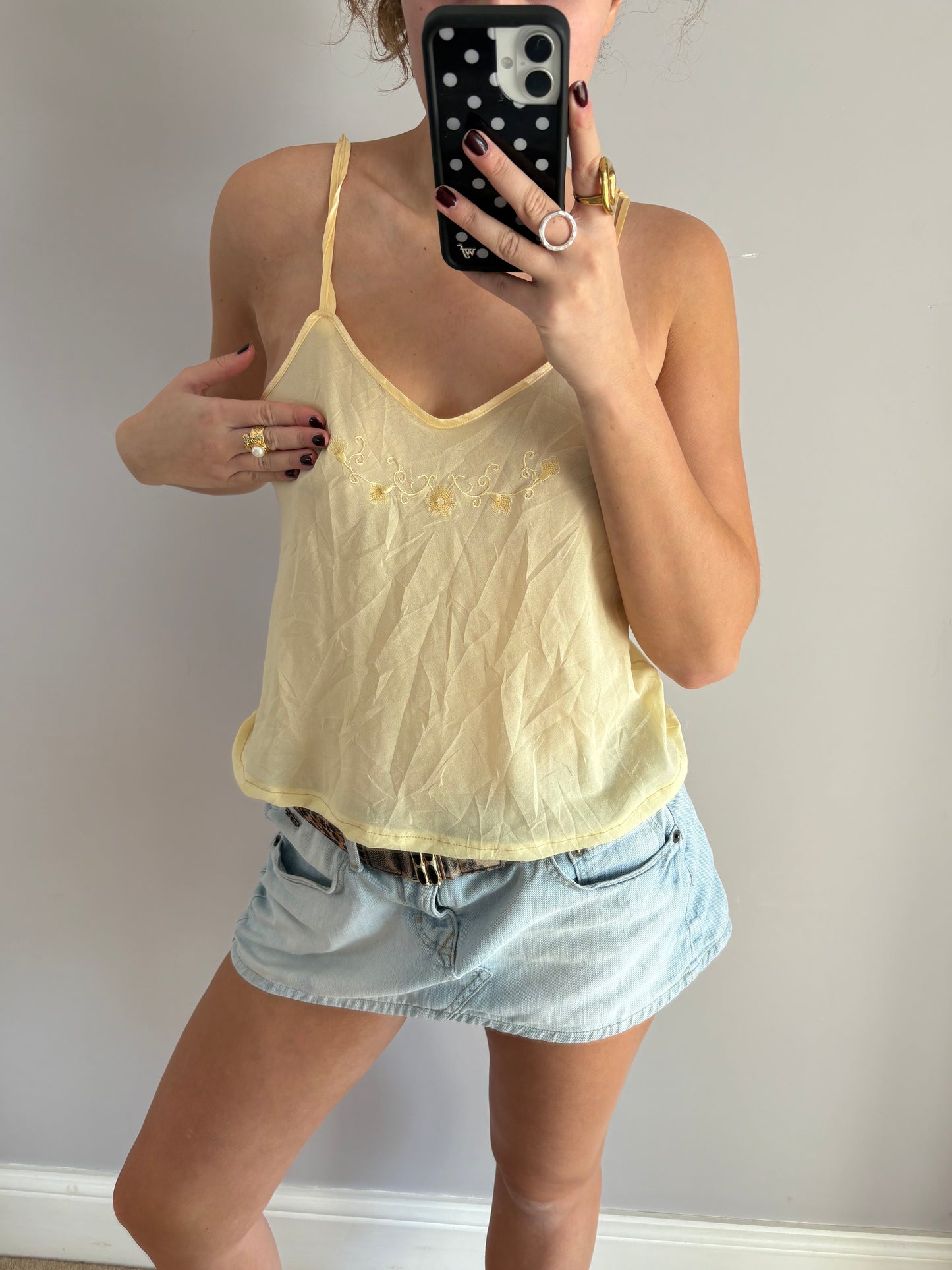yellow cami