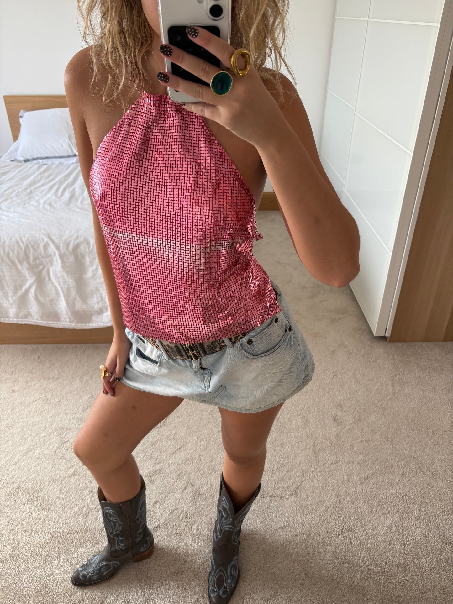 sequin cami
