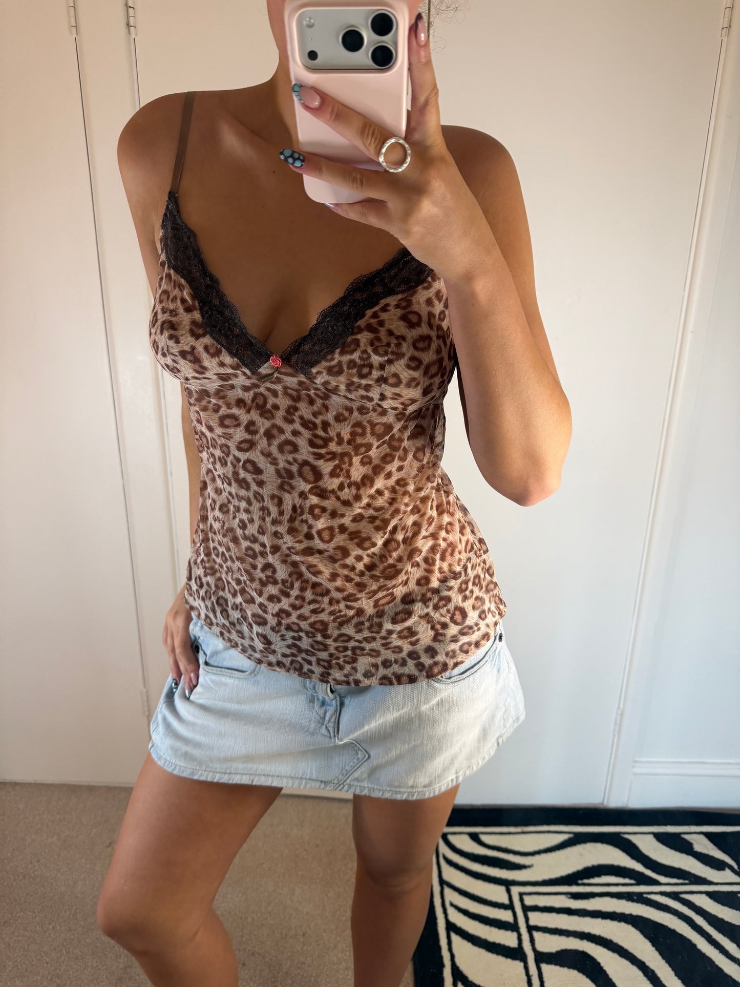 leopard cami