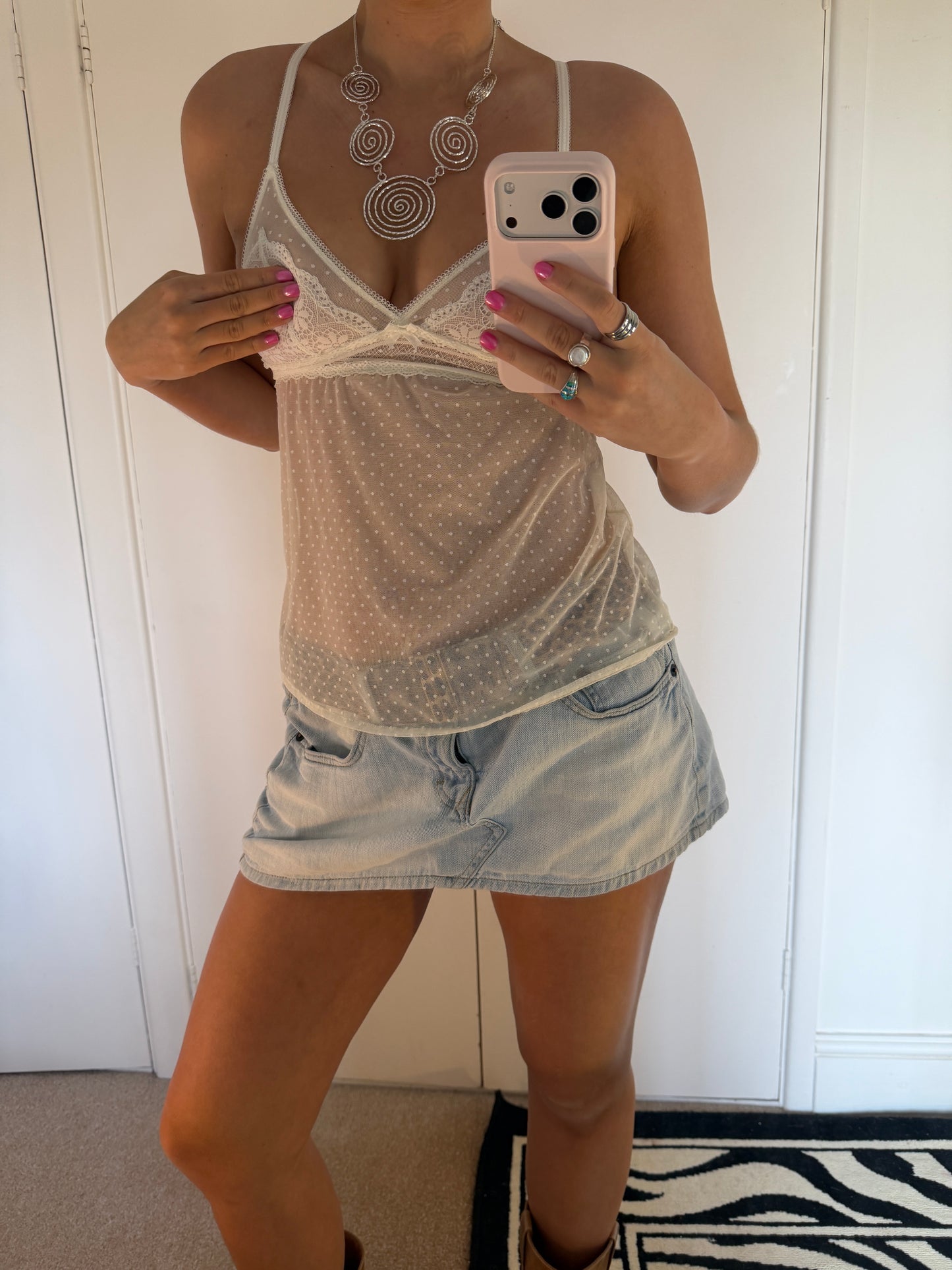 polka dot cami