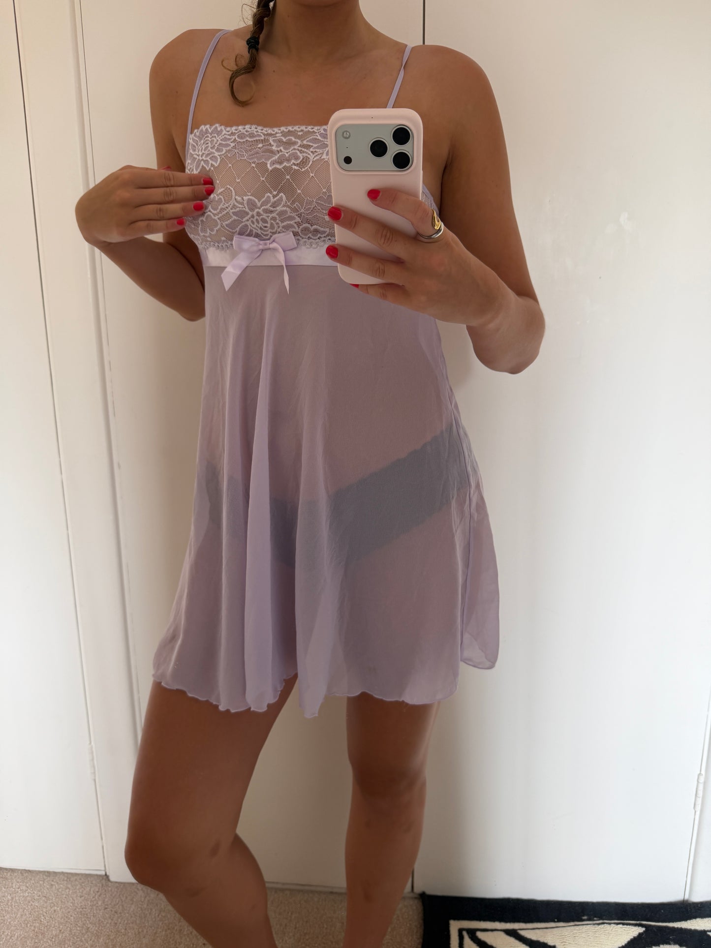 purple dress