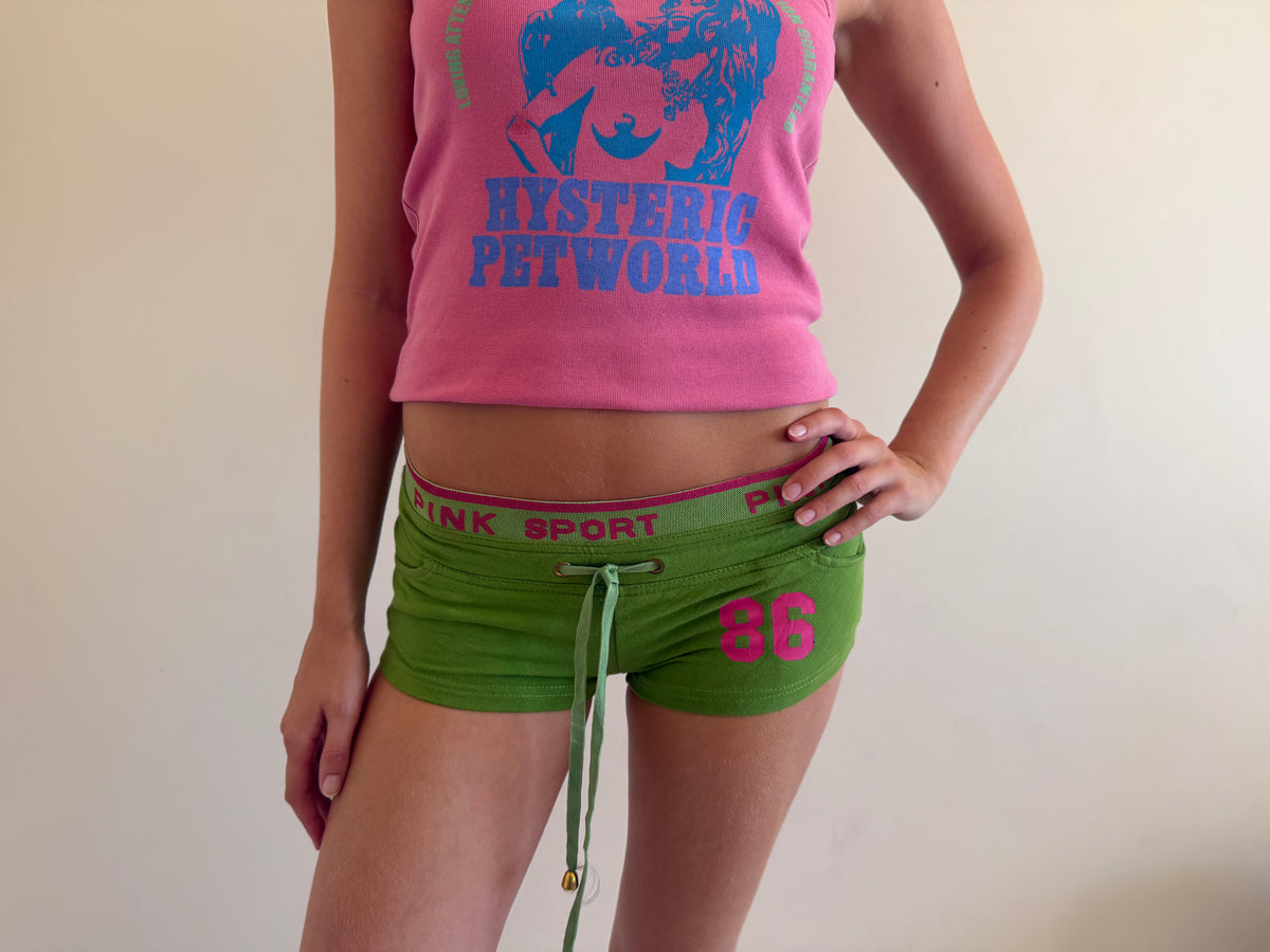 vintage vs pink mini shorts