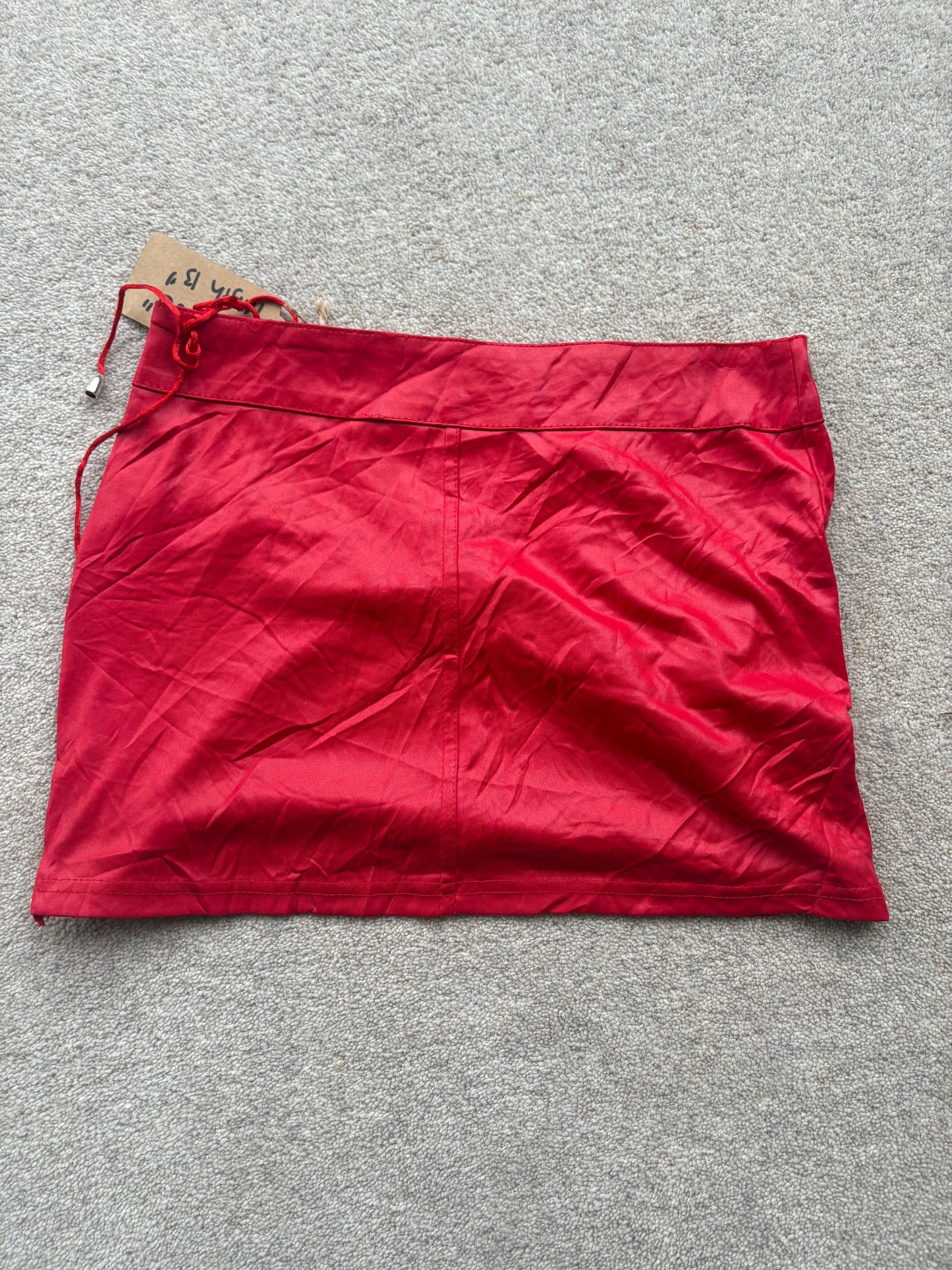grommet mini skirt