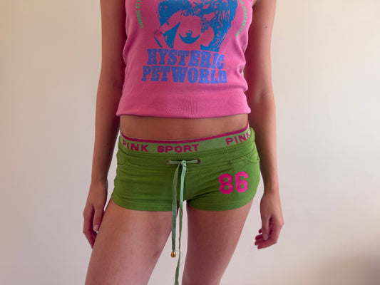 vintage vs pink mini shorts