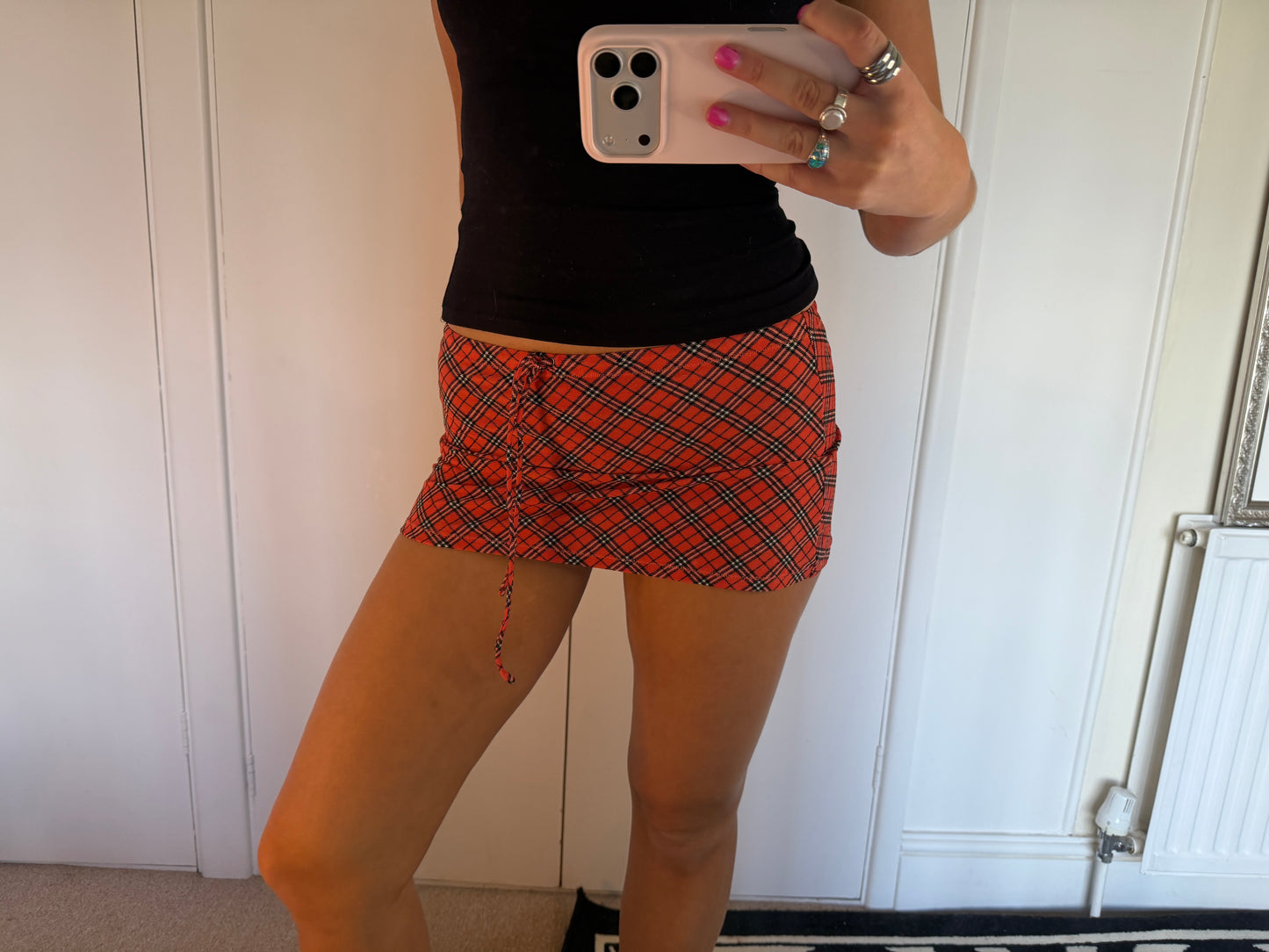 plaid mini skirt