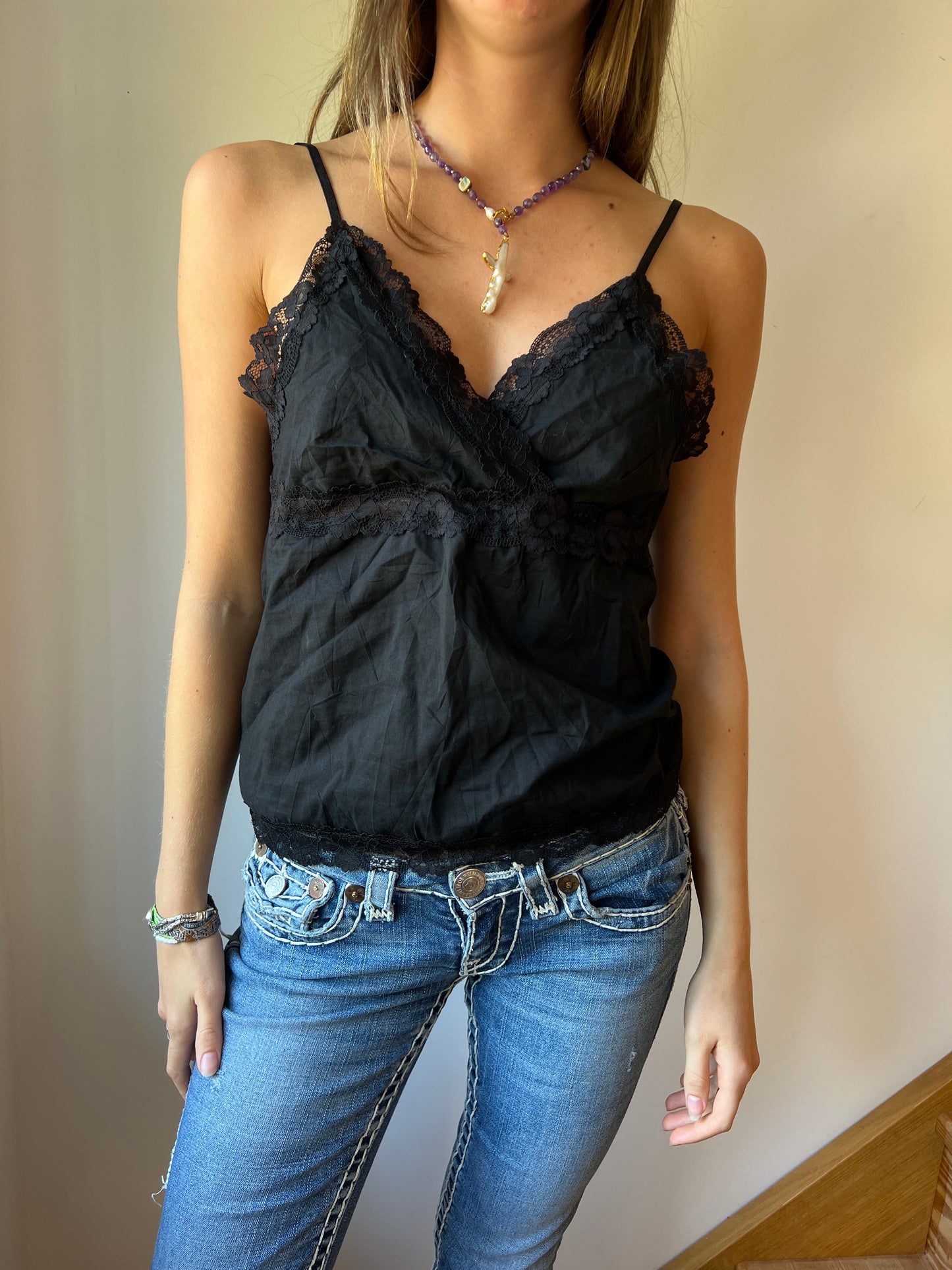 Black Laced Cami