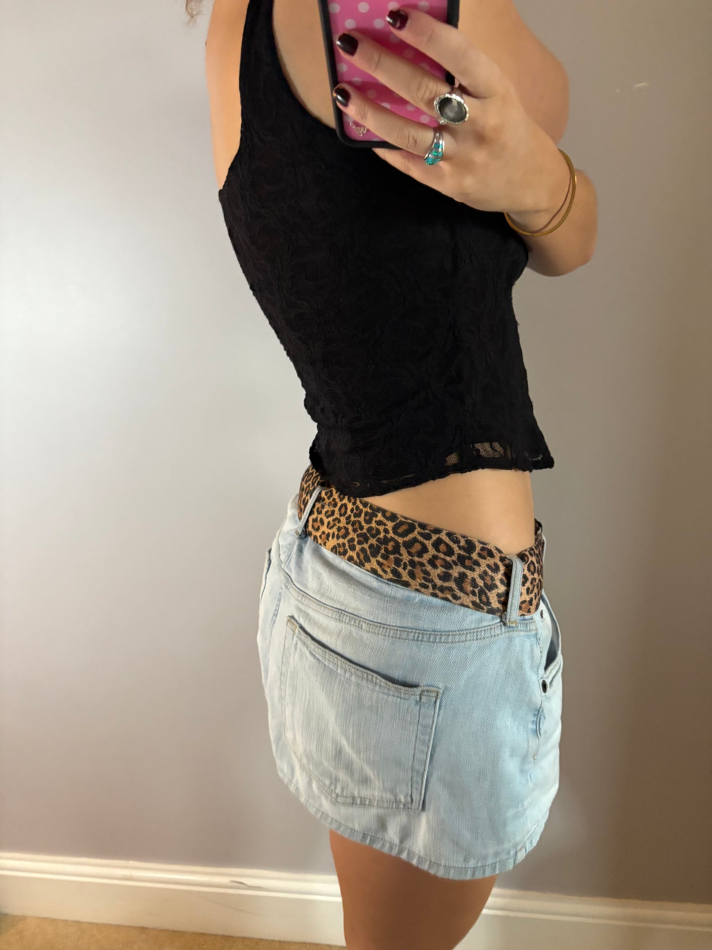 black laced cami