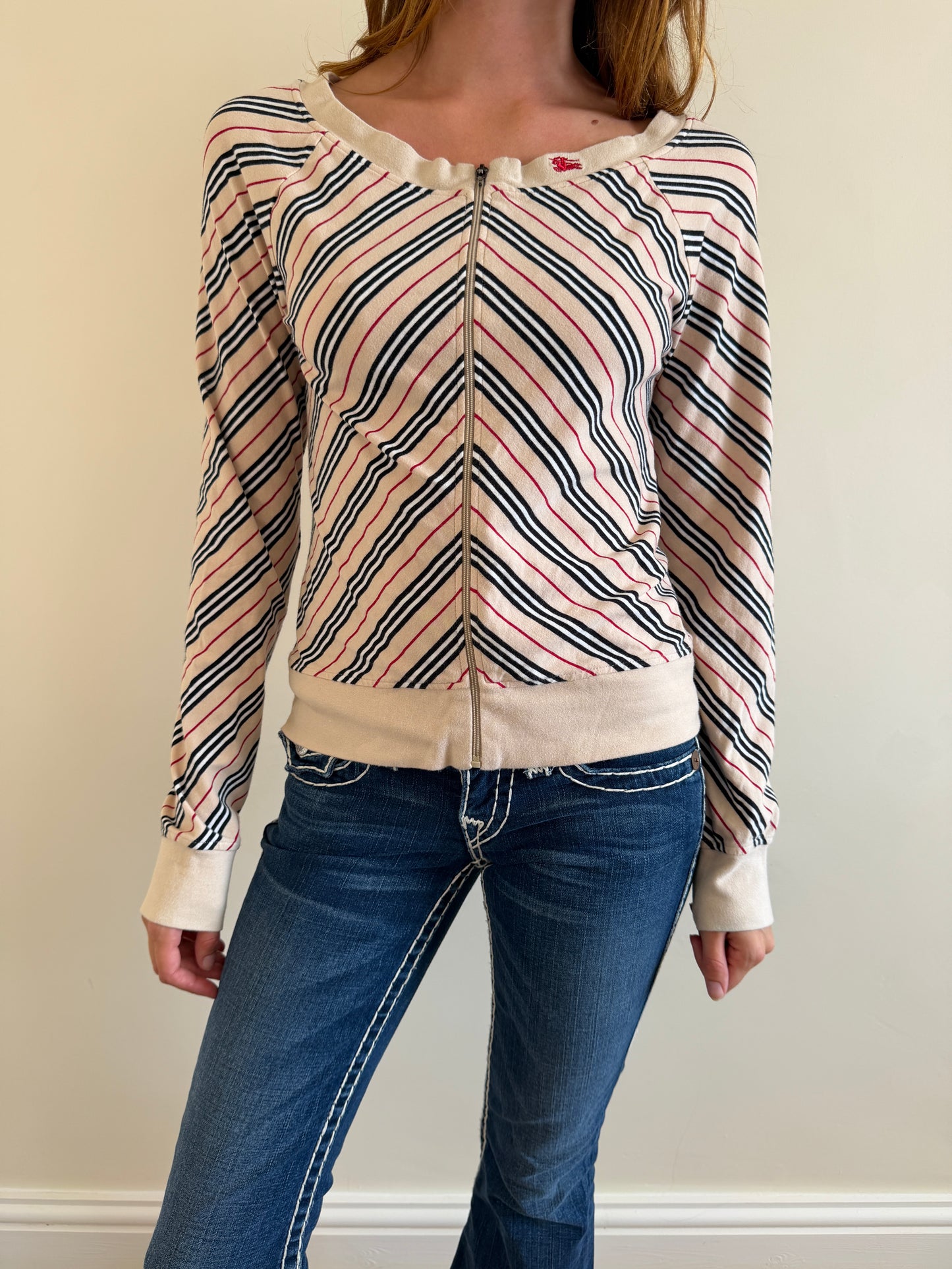 burberry zip up