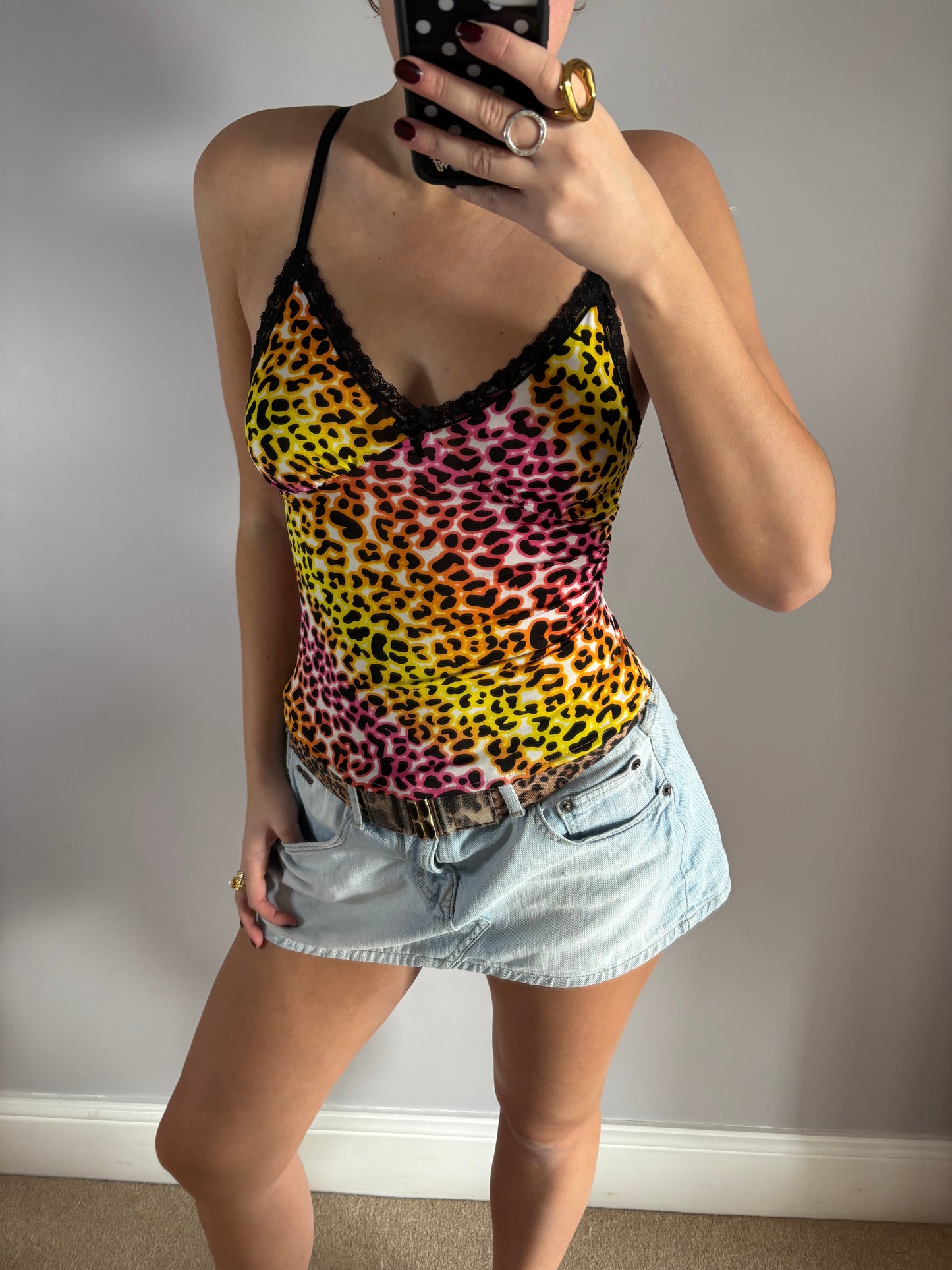leopard cami