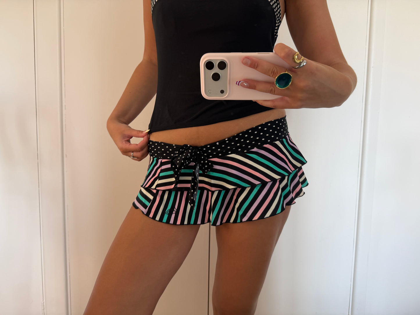 y2k mini skirt
