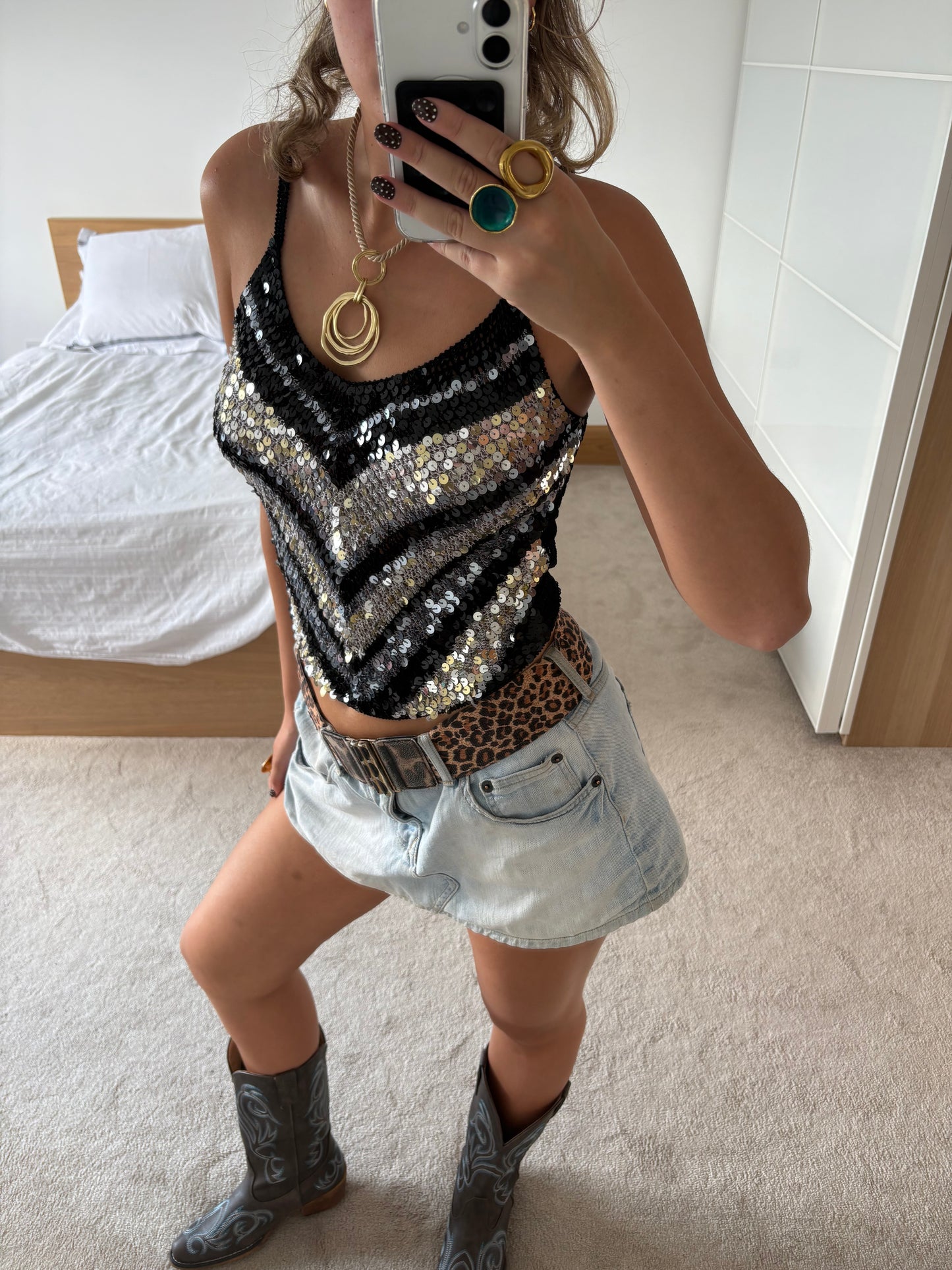 sequin cami