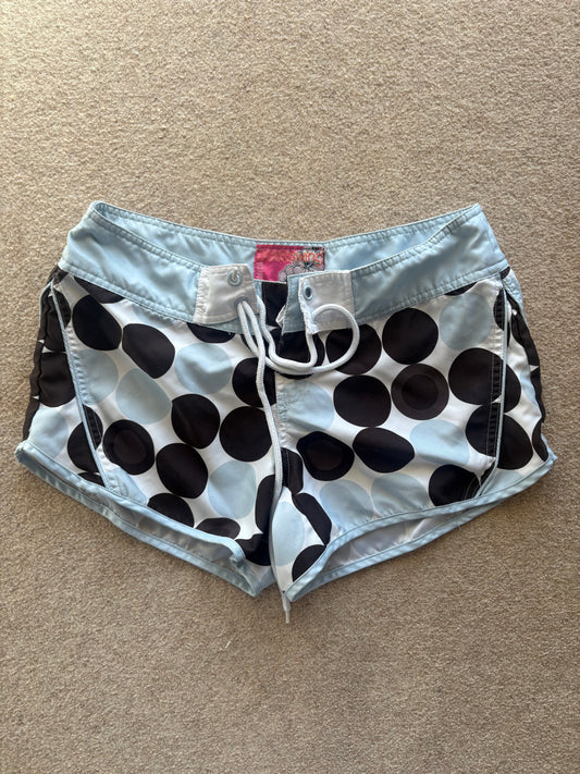 polka dot mini shorts
