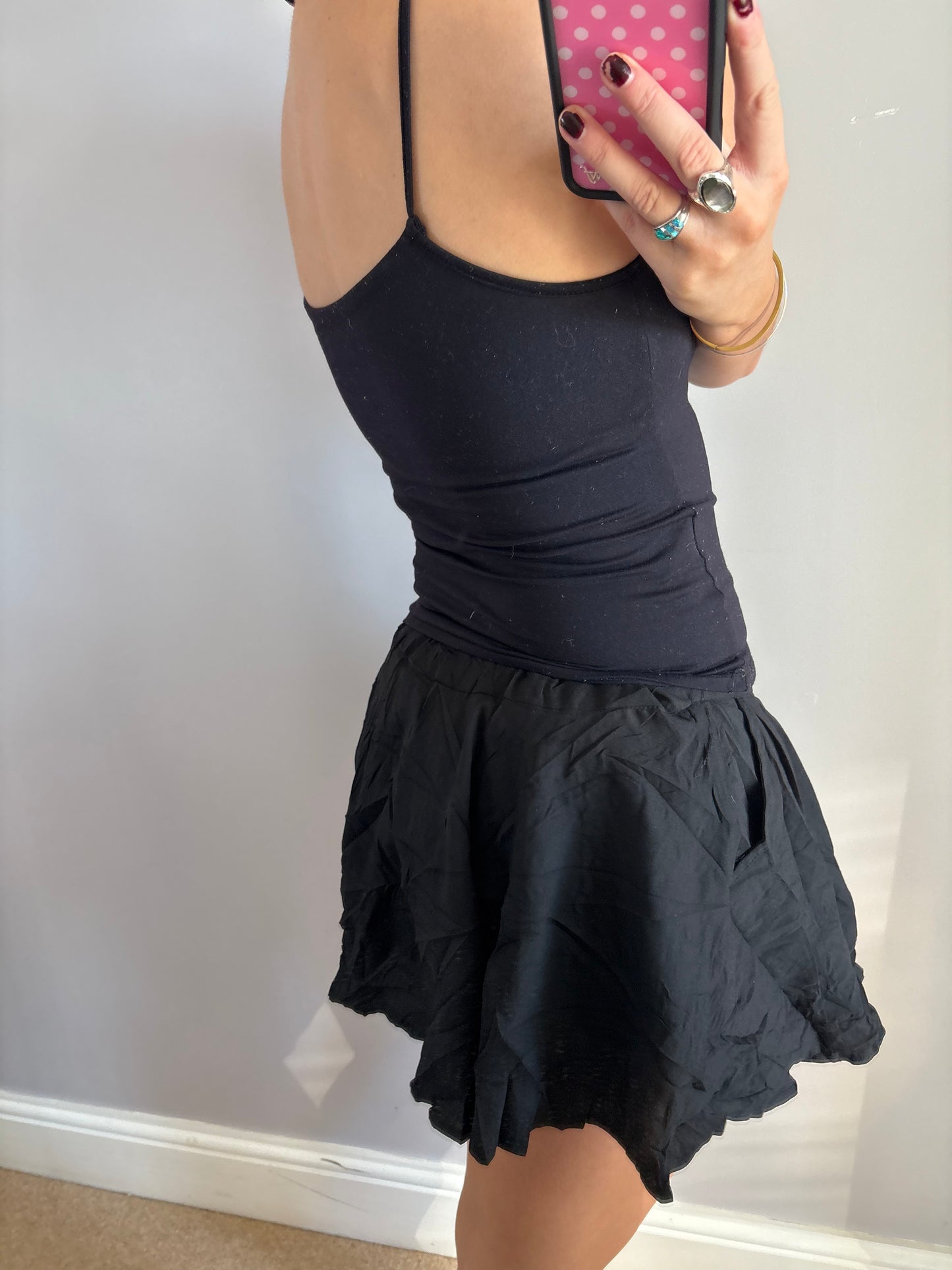 black skort