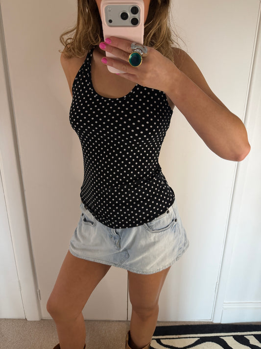 polka dot top