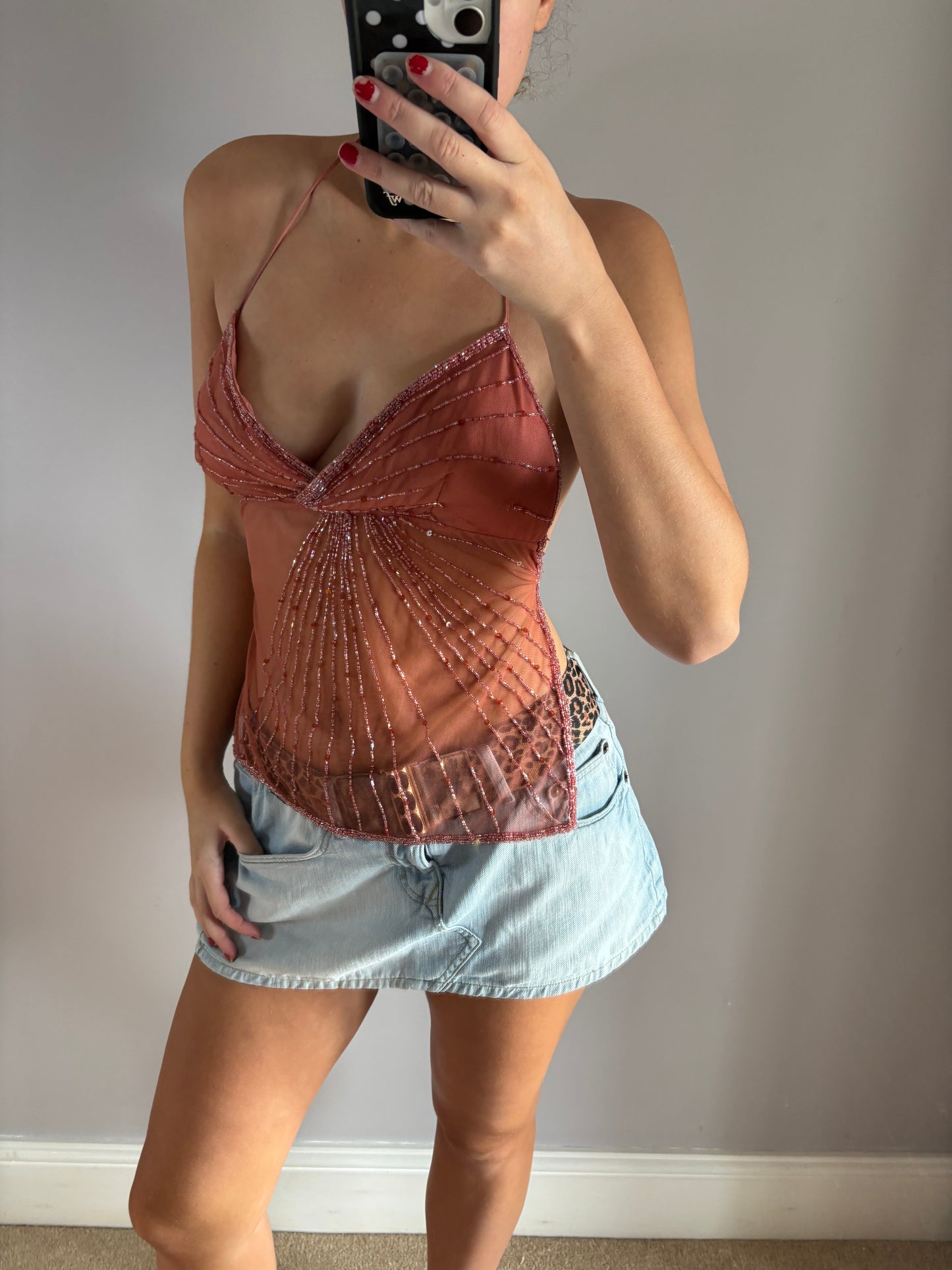 beaded cami