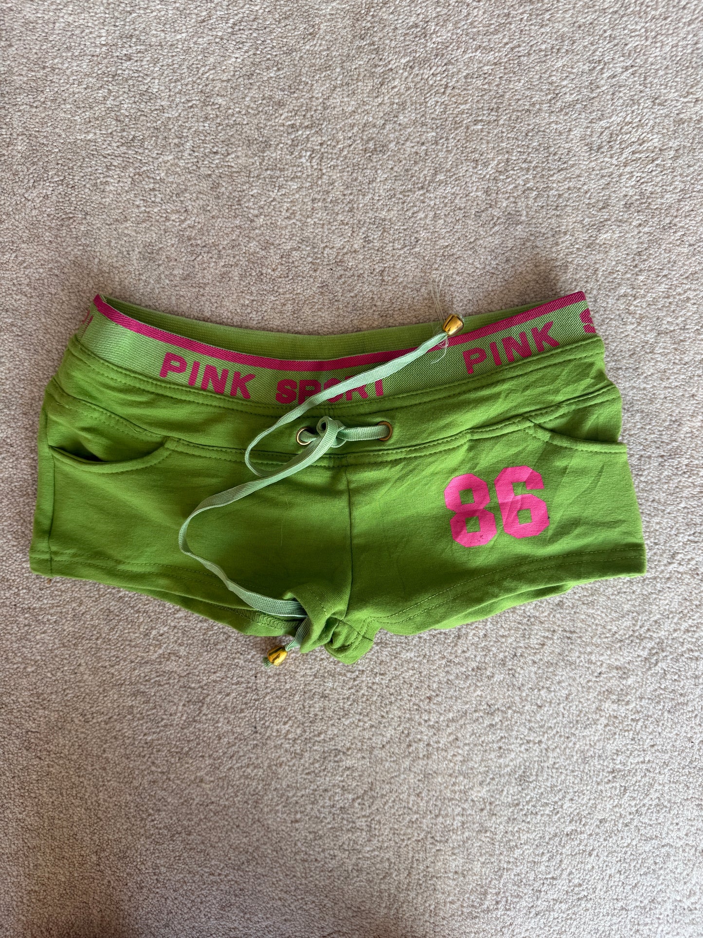 vintage pink mini shorts
